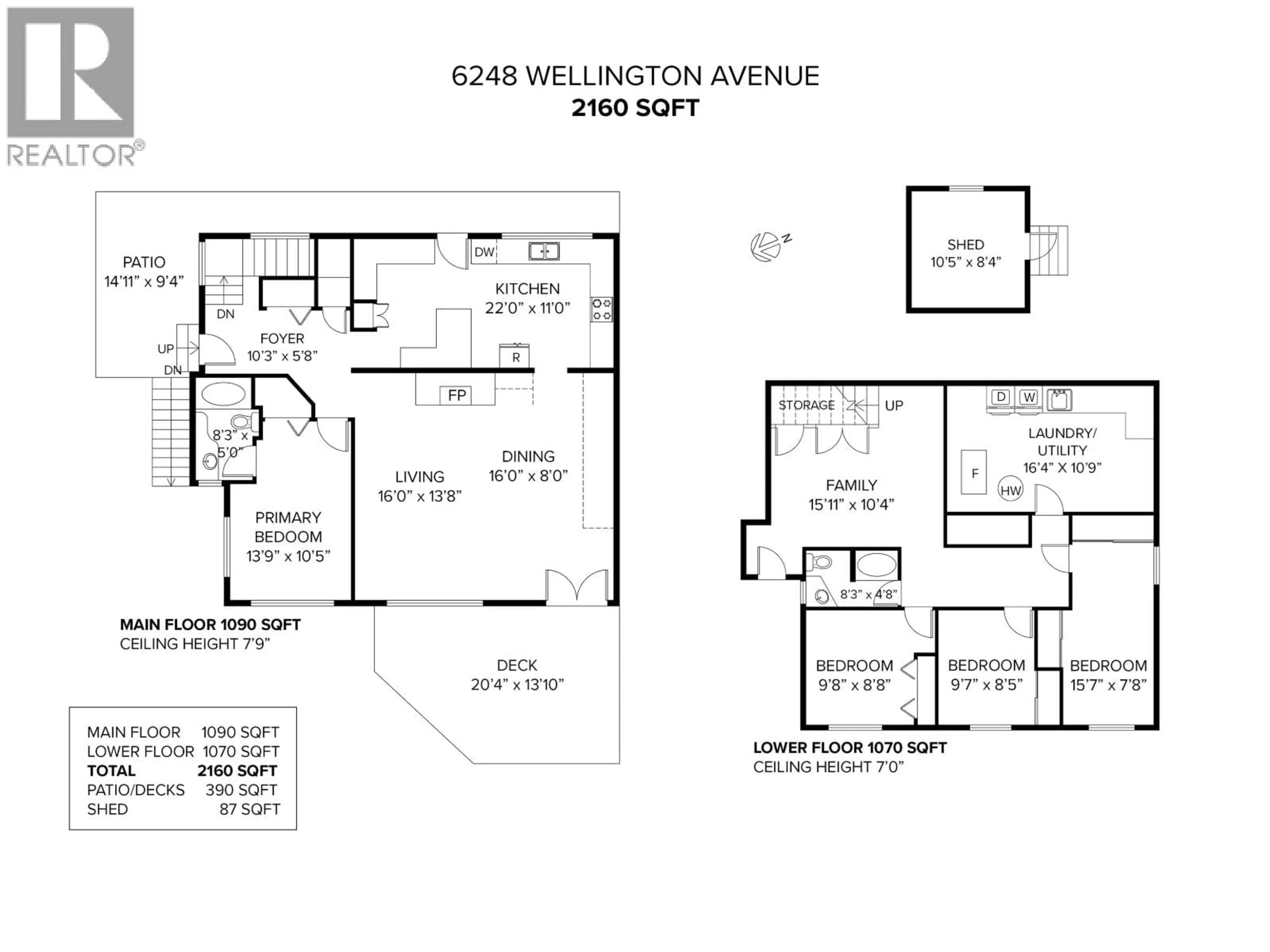 Floor plan for 6248 WELLINGTON AVENUE, West Vancouver British Columbia V7W2H4