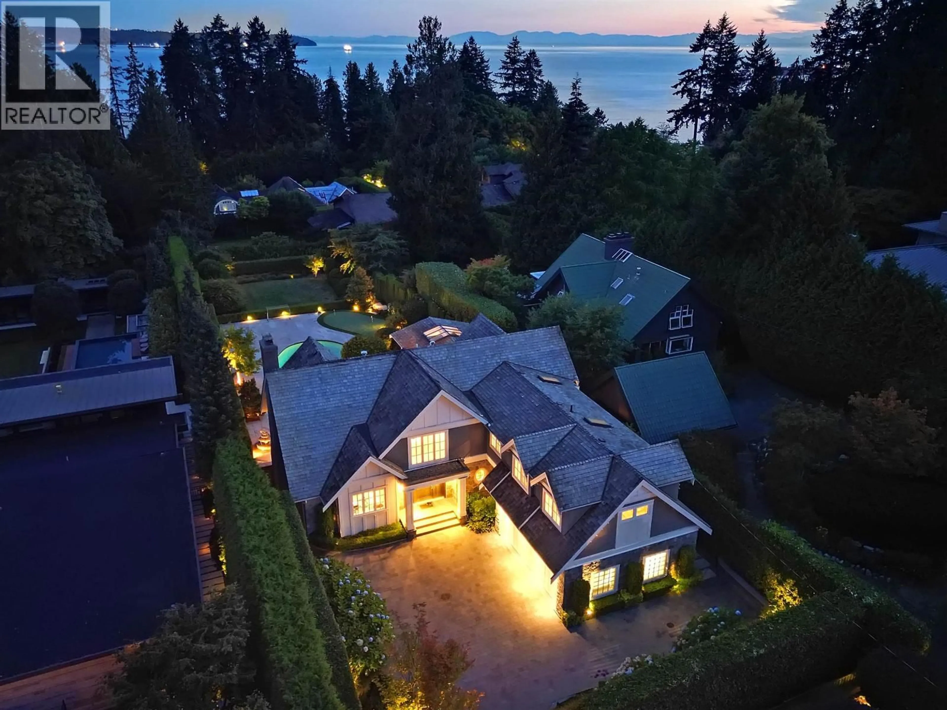 A pic from outside/outdoor area/front of a property/back of a property/a pic from drone, water/lake/river/ocean view for 2920 MATHERS AVENUE, West Vancouver British Columbia V7V2K1