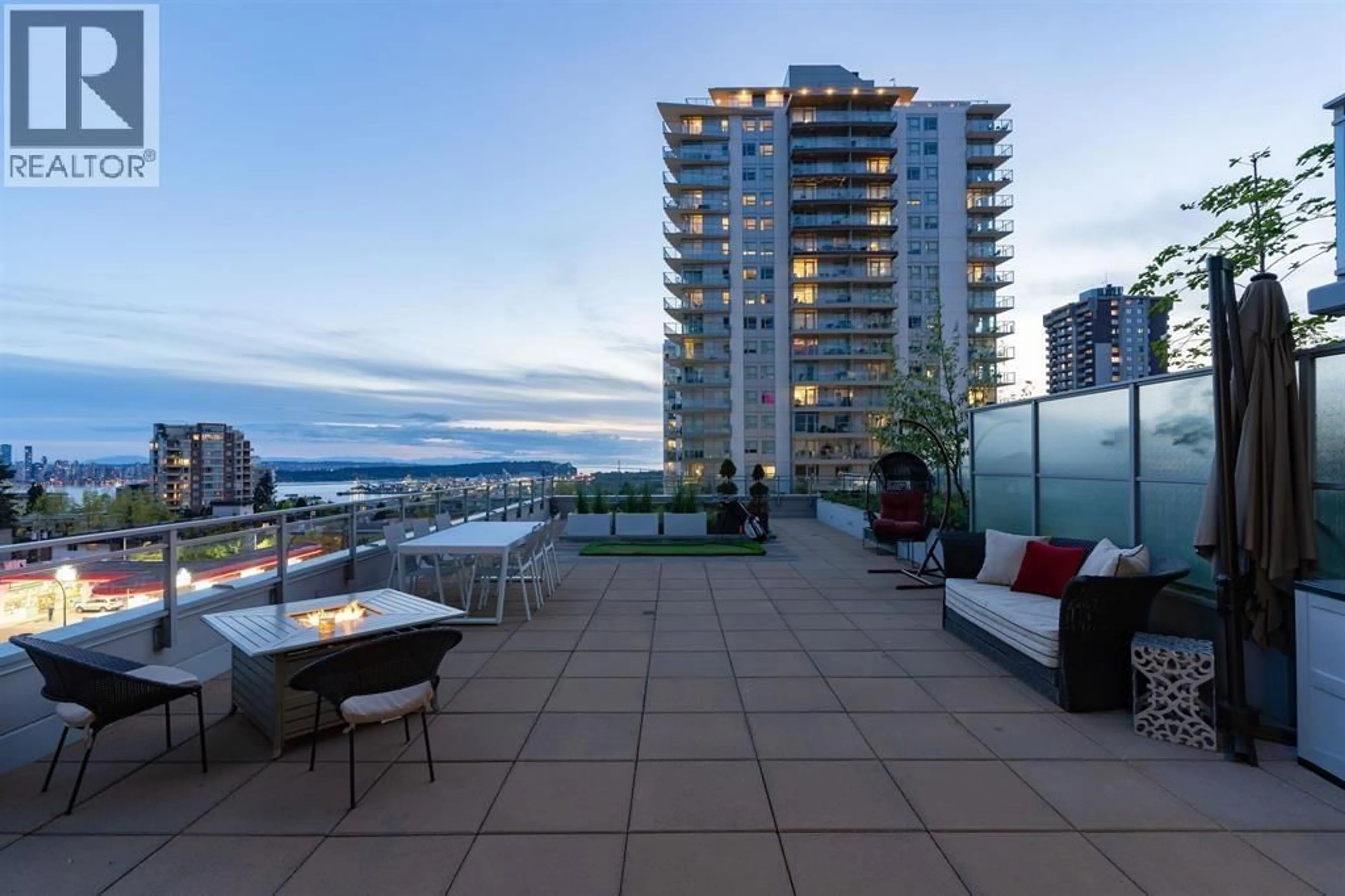 Patio, water/lake/river/ocean view for 306 - 112 13 STREET, North Vancouver British Columbia V7L0E4