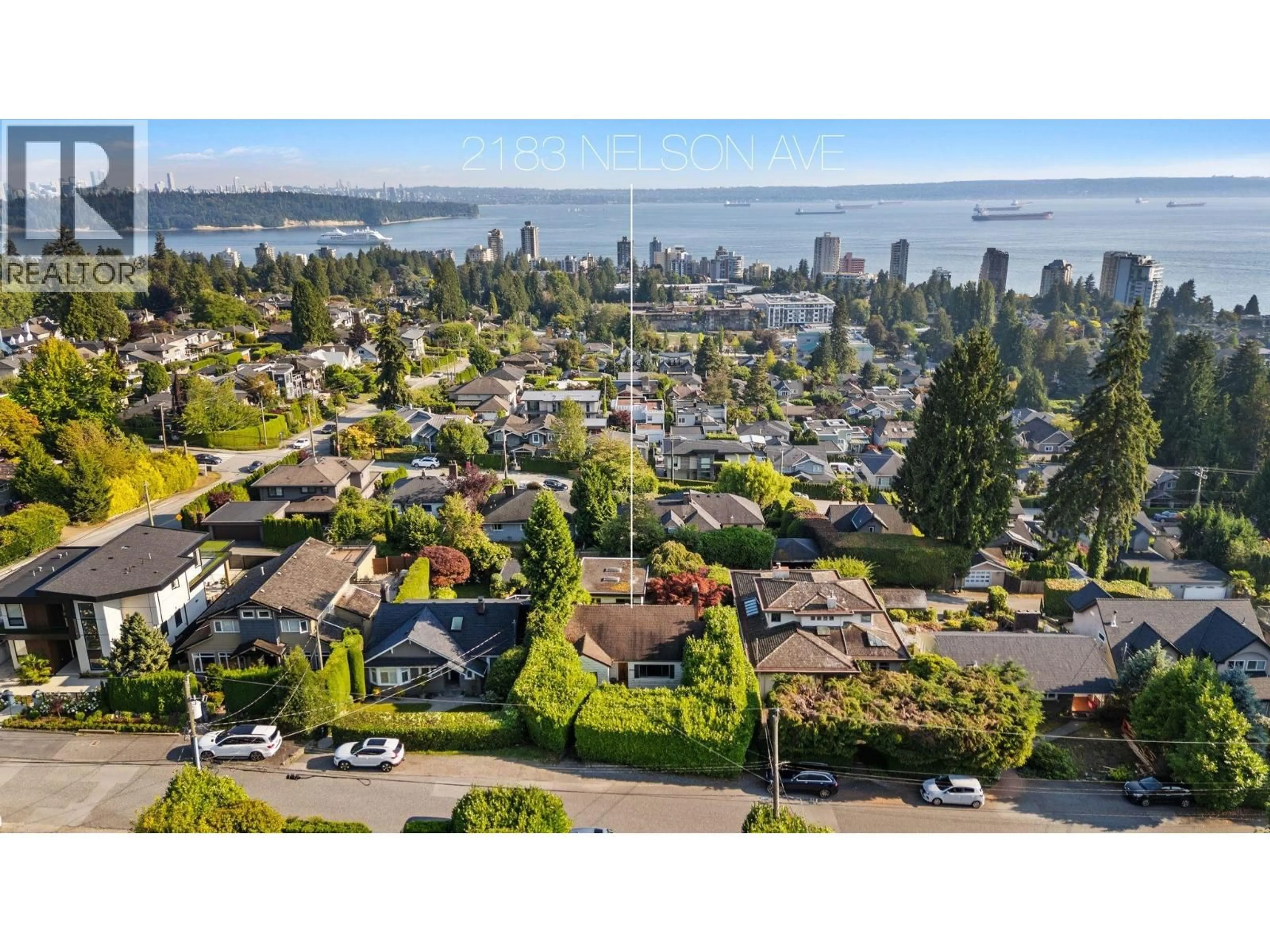 A pic from outside/outdoor area/front of a property/back of a property/a pic from drone, water/lake/river/ocean view for 2138 NELSON AVENUE, West Vancouver British Columbia V7V2P7