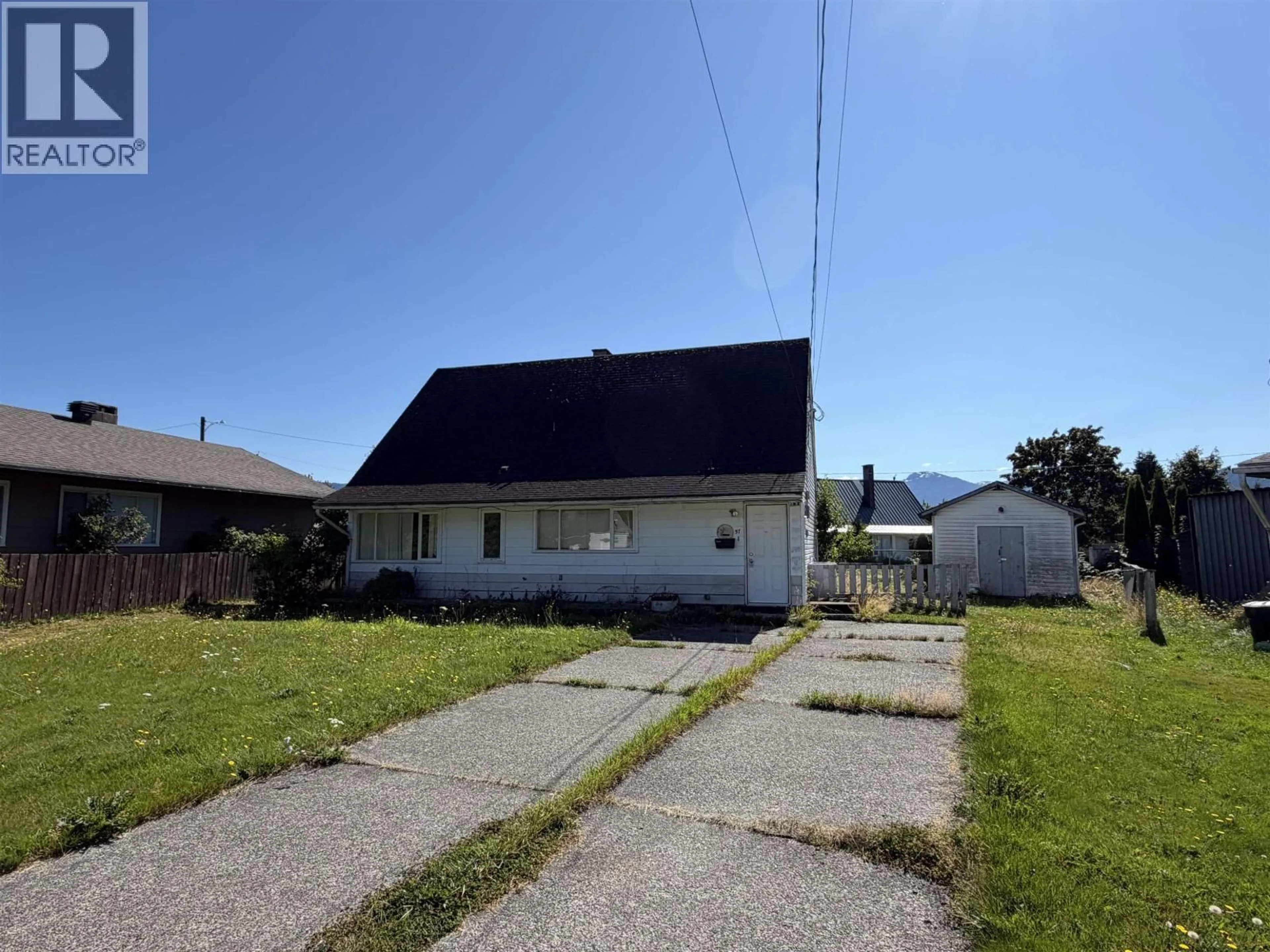 A pic from outside/outdoor area/front of a property/back of a property/a pic from drone, street for 57 CHILKO STREET, Kitimat British Columbia V8C1Y6