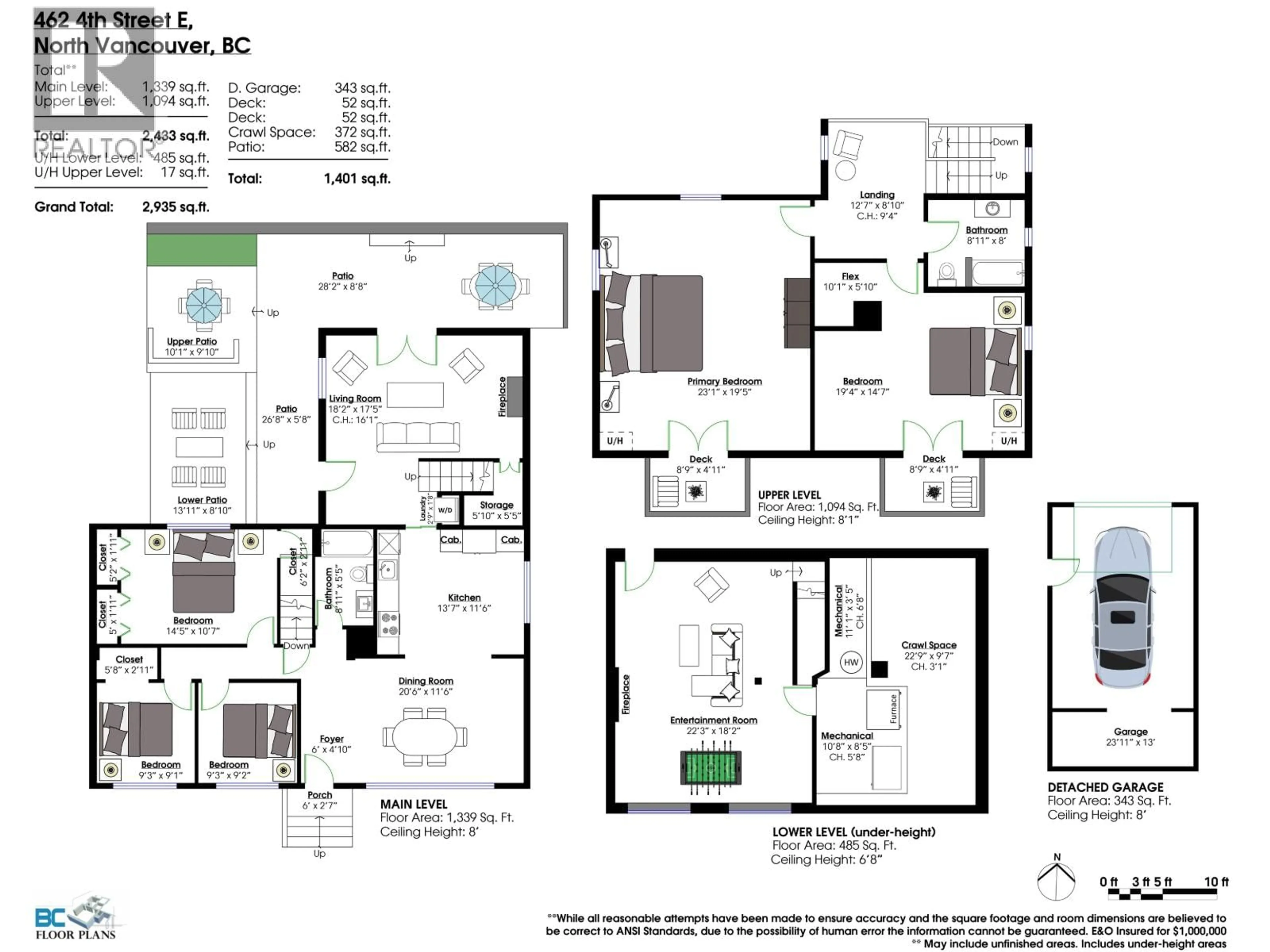 Floor plan for 462 4TH STREET, North Vancouver British Columbia V7L1J5