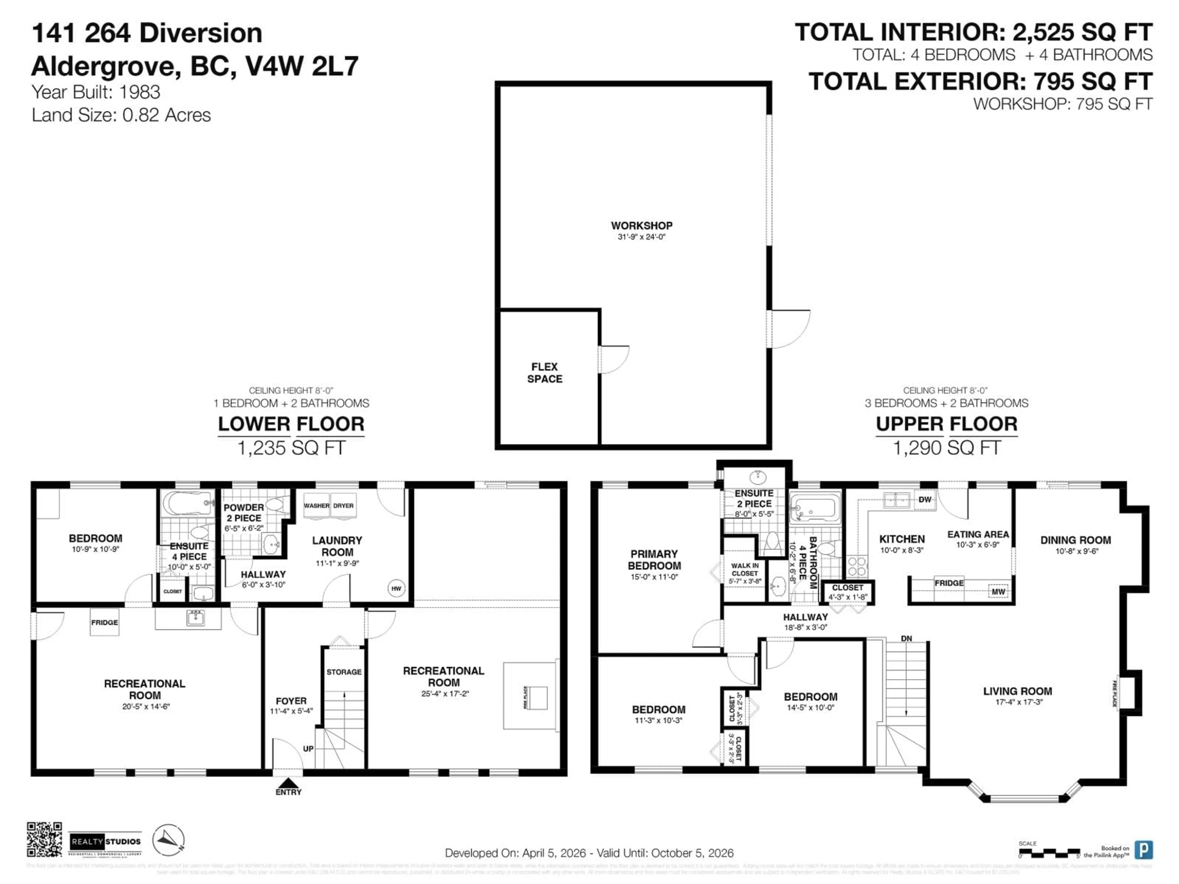 Floor plan for 141 264TH DIVERSION, Langley British Columbia V4W2L7