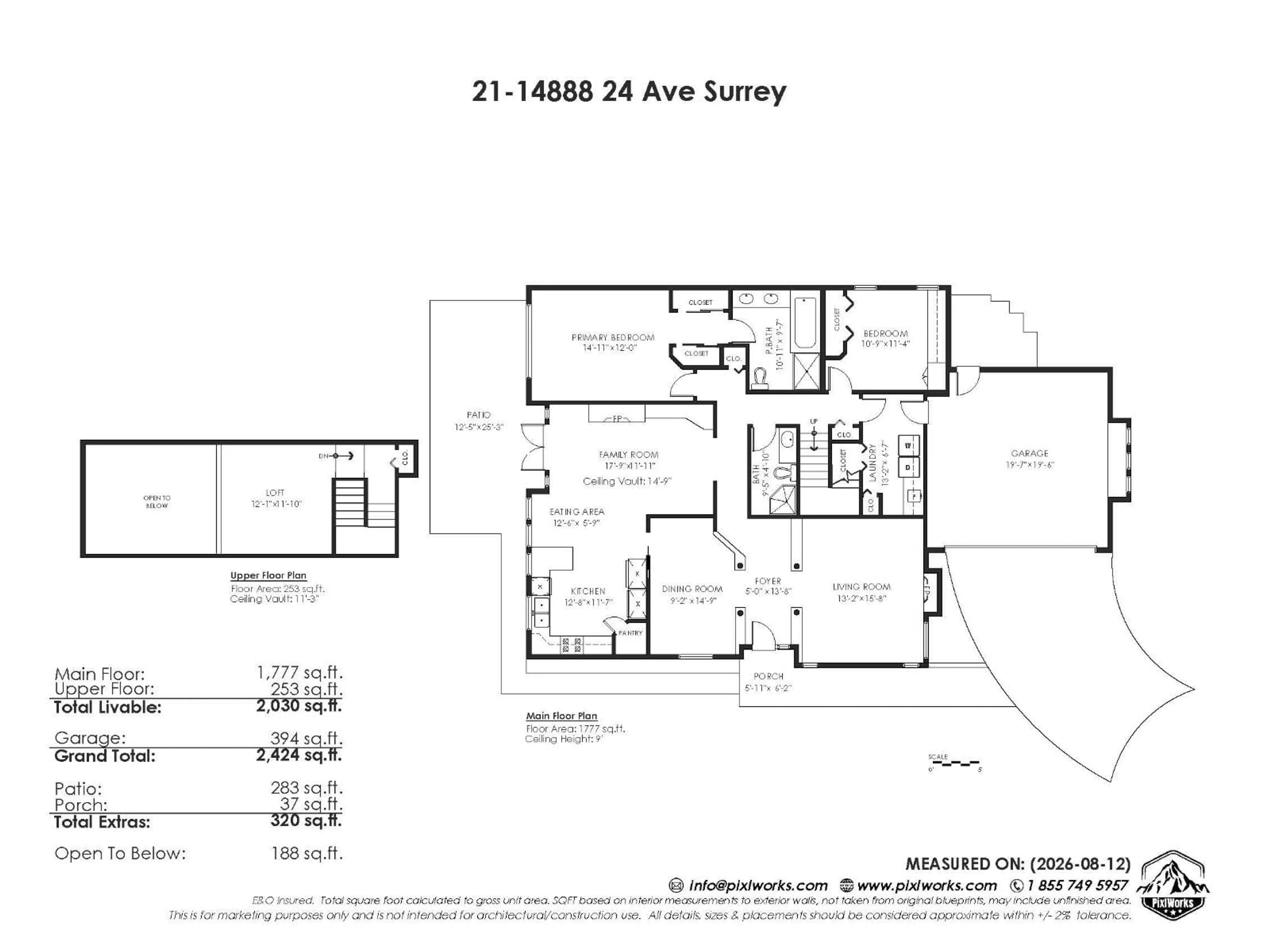 Floor plan for 21 - 14888 24 AVENUE, Surrey British Columbia V4A2H6