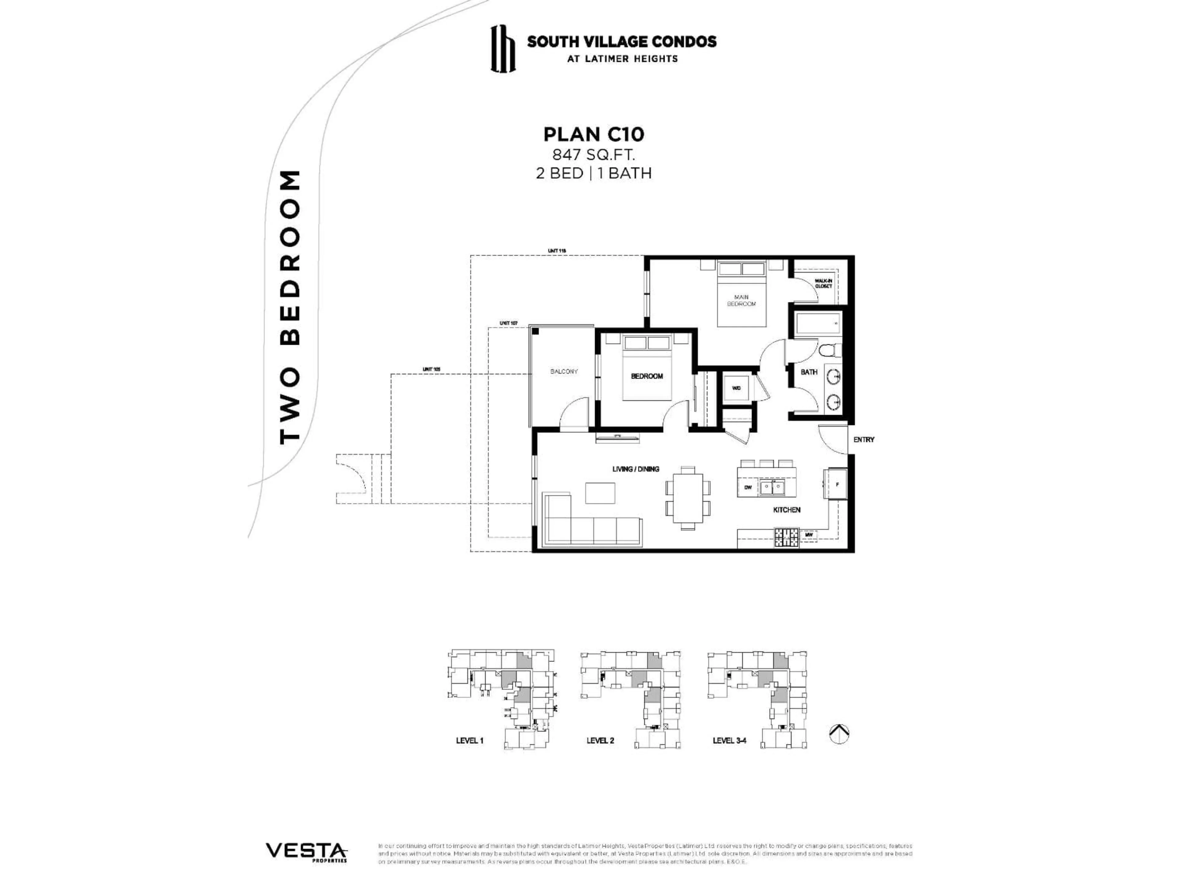 Floor plan for B306 - 20049 82 AVENUE, Langley British Columbia V2Y4A5