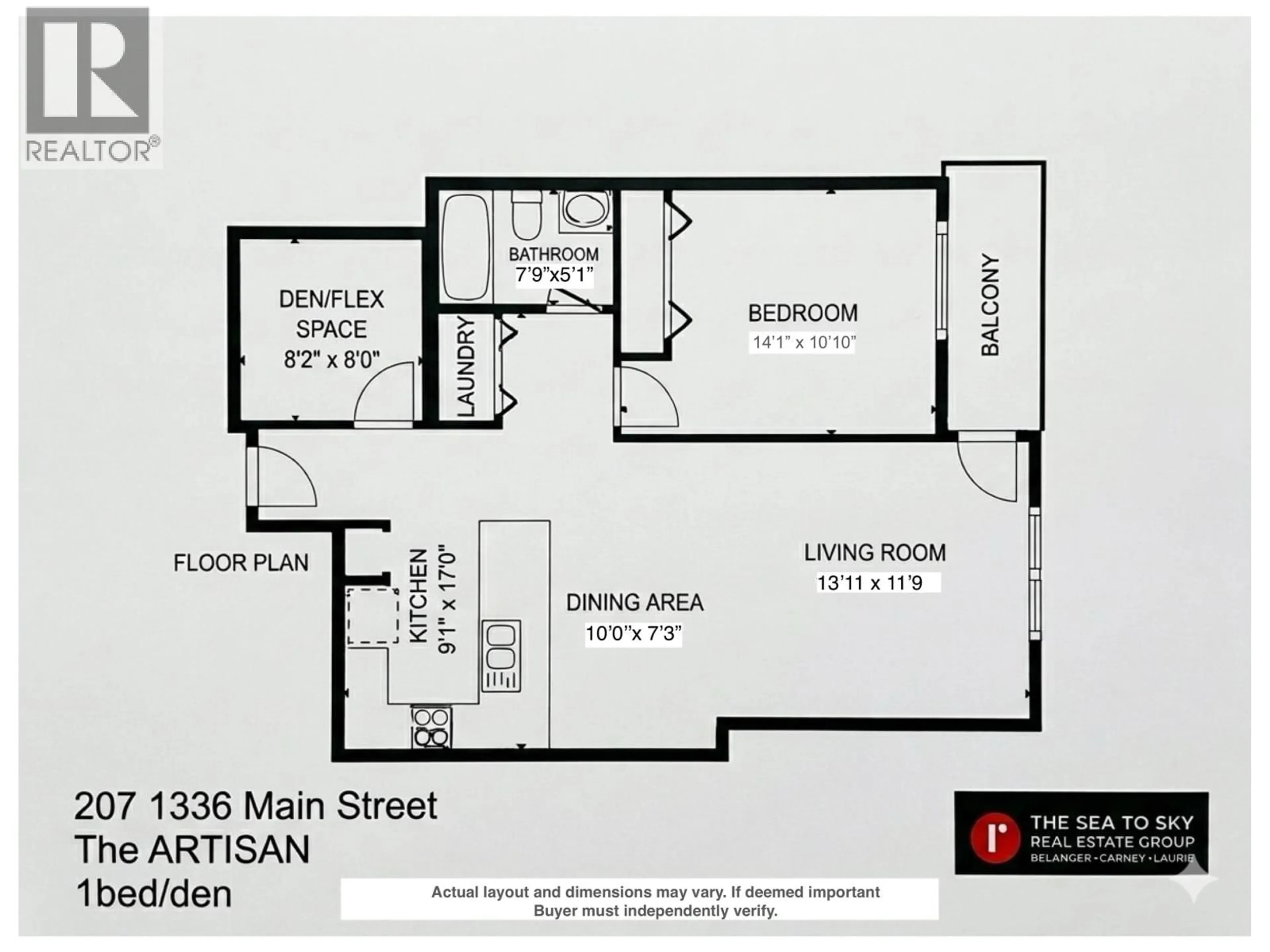 Floor plan for 207 - 1336 MAIN STREET, Squamish British Columbia V8B0R2