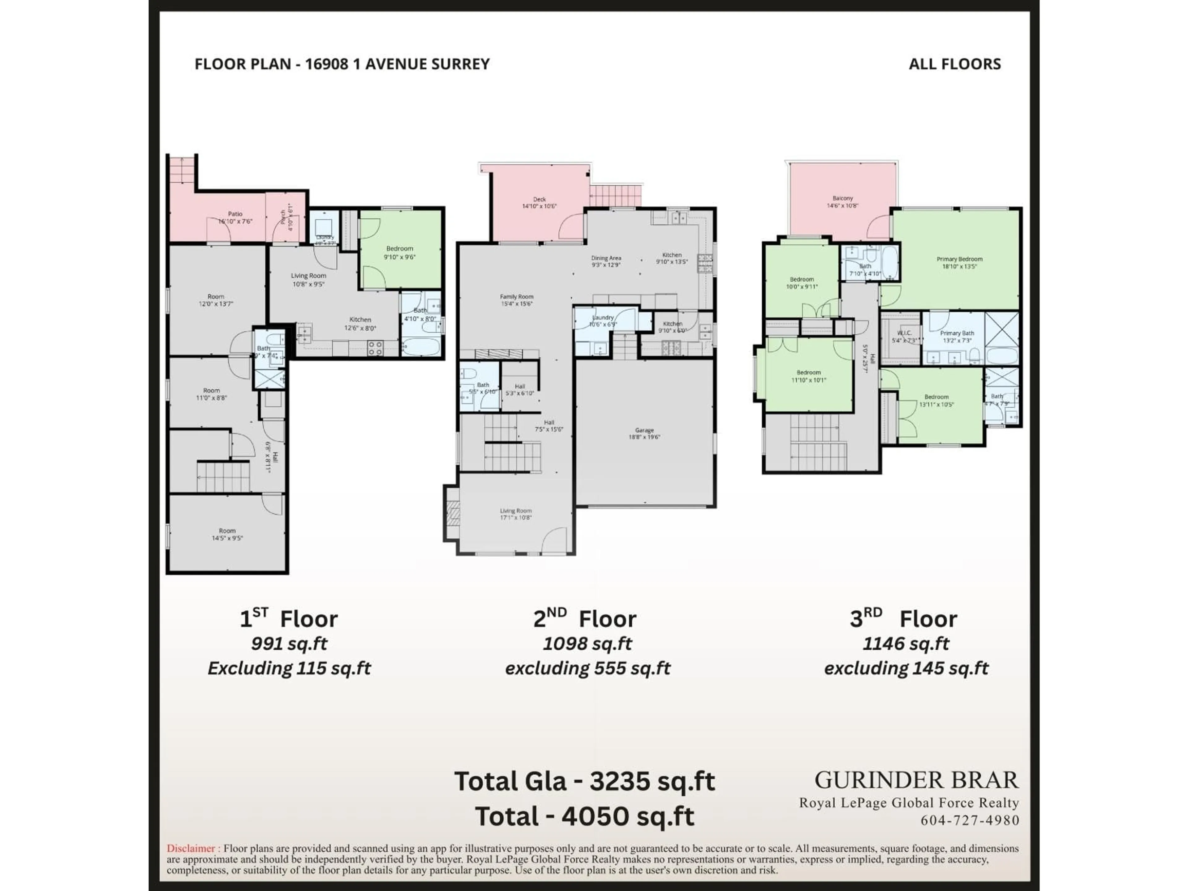 Floor plan for 16908 1 AVENUE, Surrey British Columbia V3Z9N8