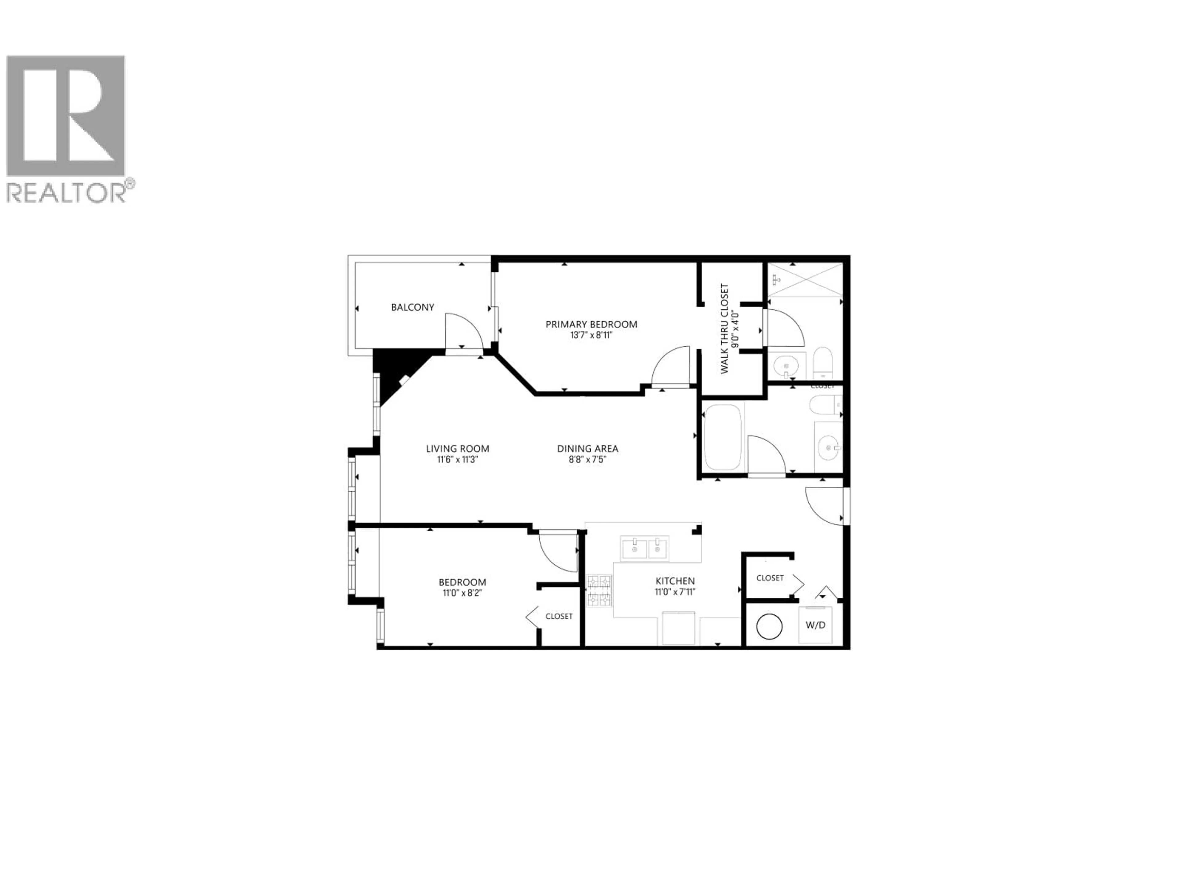 Floor plan for 303 - 116 23RD STREET, North Vancouver British Columbia V7M2A9