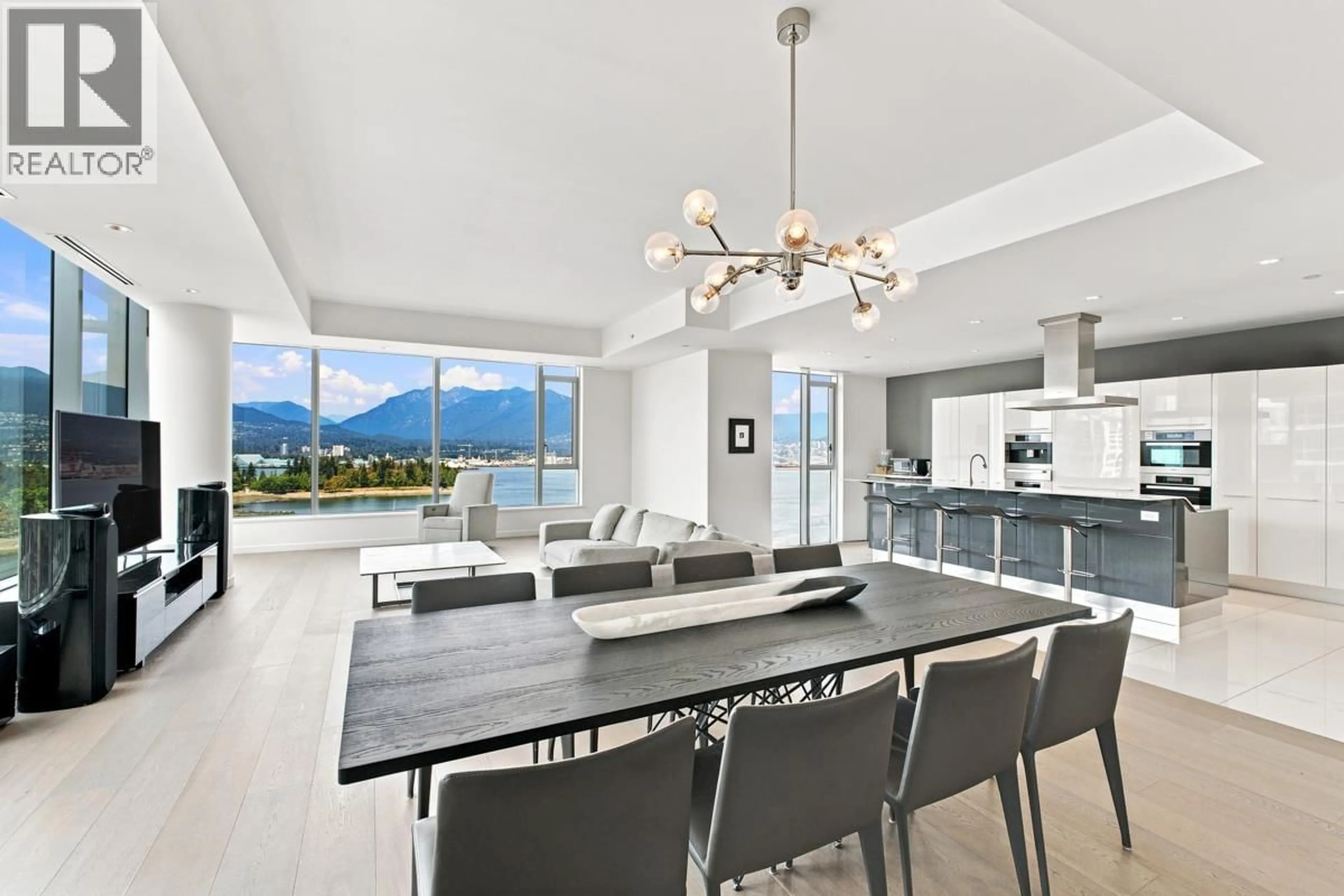 Open concept kitchen, ceramic/tile floor for 1701 - 277 THURLOW STREET, Vancouver British Columbia V6C0C1