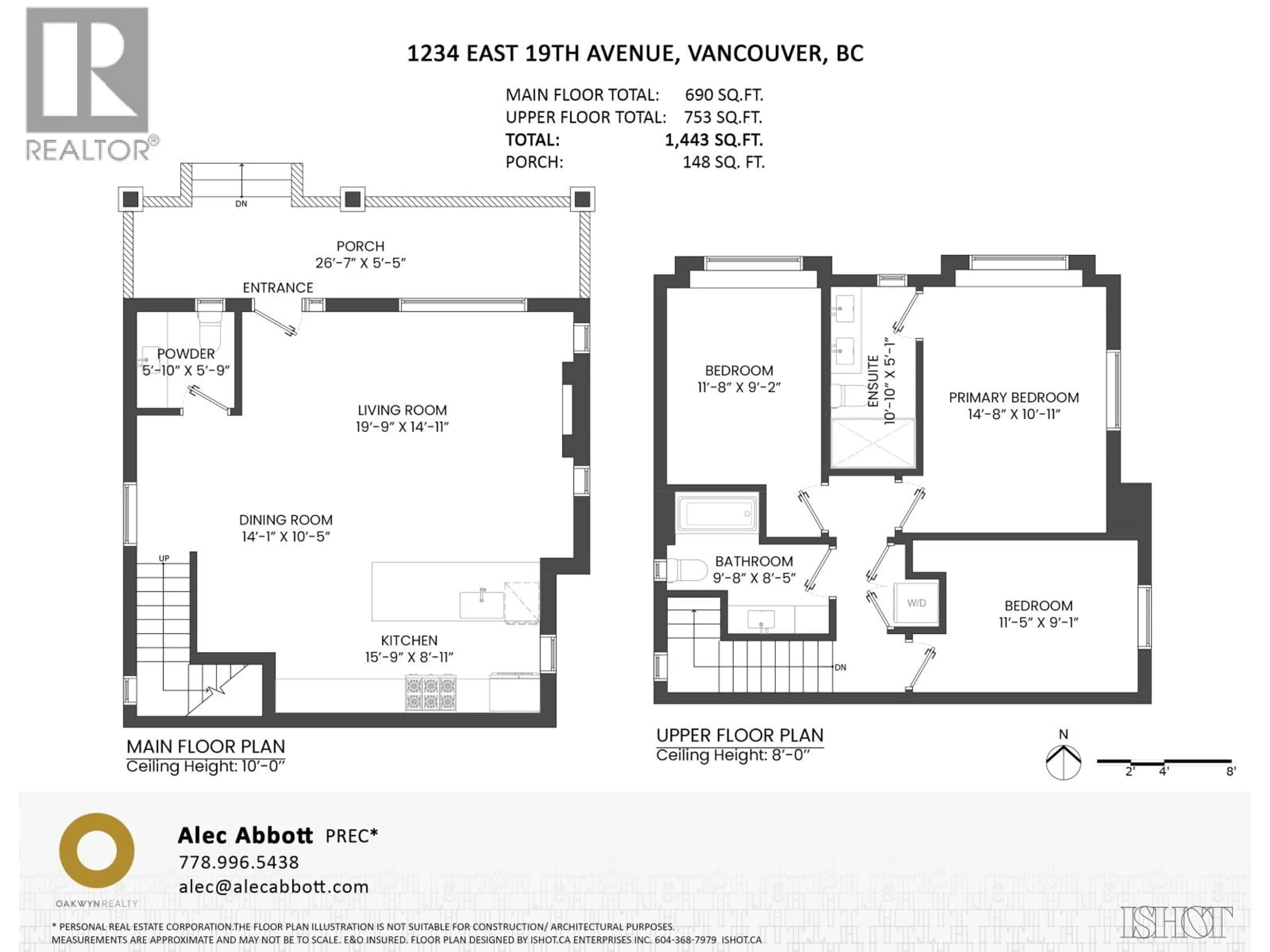 Floor plan for 1234 19TH AVENUE, Vancouver British Columbia V5V1L3