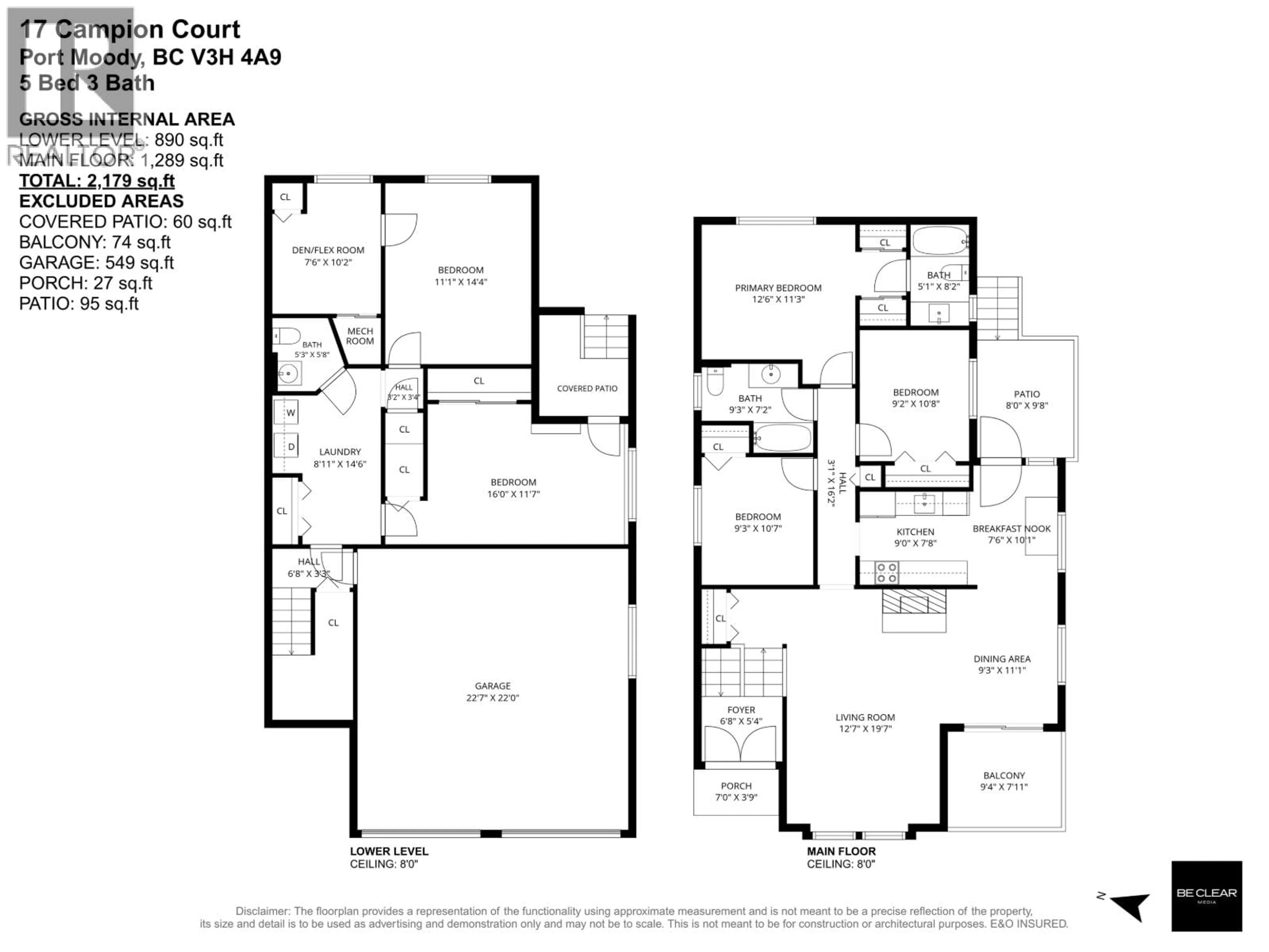Floor plan for 17 CAMPION COURT, Port Moody British Columbia V3H4A9