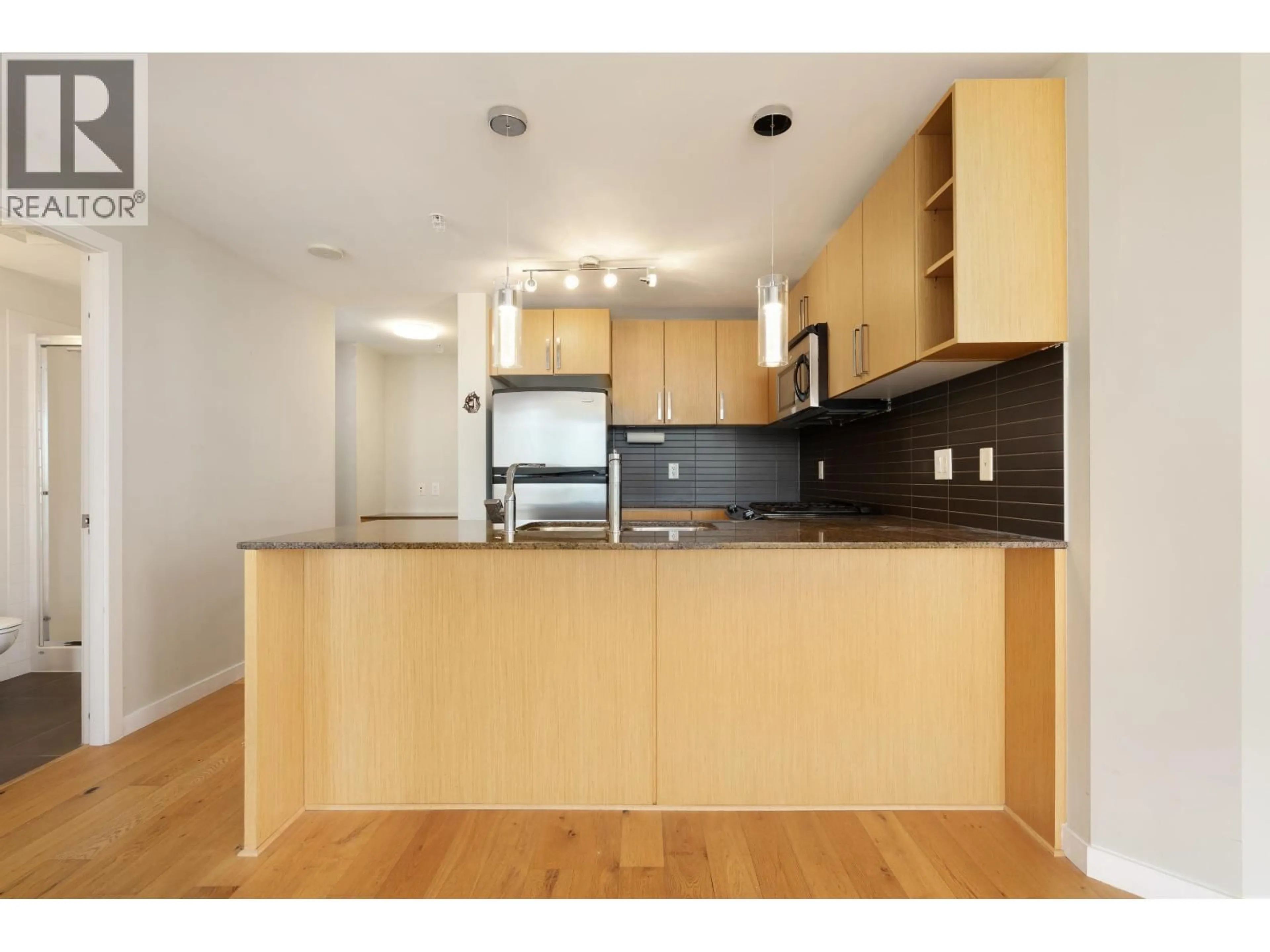 Open concept kitchen, wood/laminate floor for 3505 - 9888 CAMERON STREET, Burnaby British Columbia V3J0A4