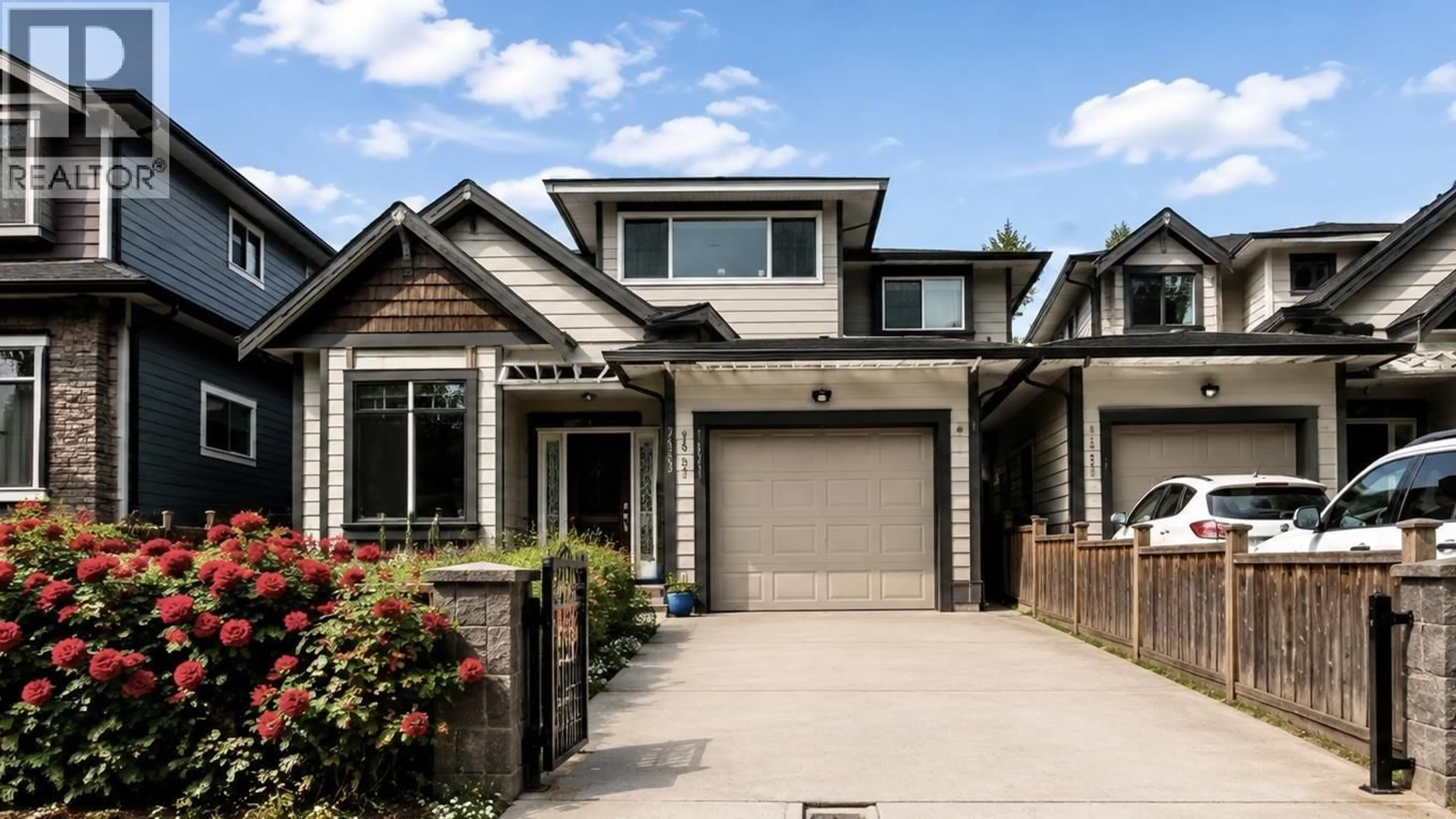 Home with brick exterior material, street for 7553 NEWCOMBE STREET, Burnaby British Columbia V3N3V7