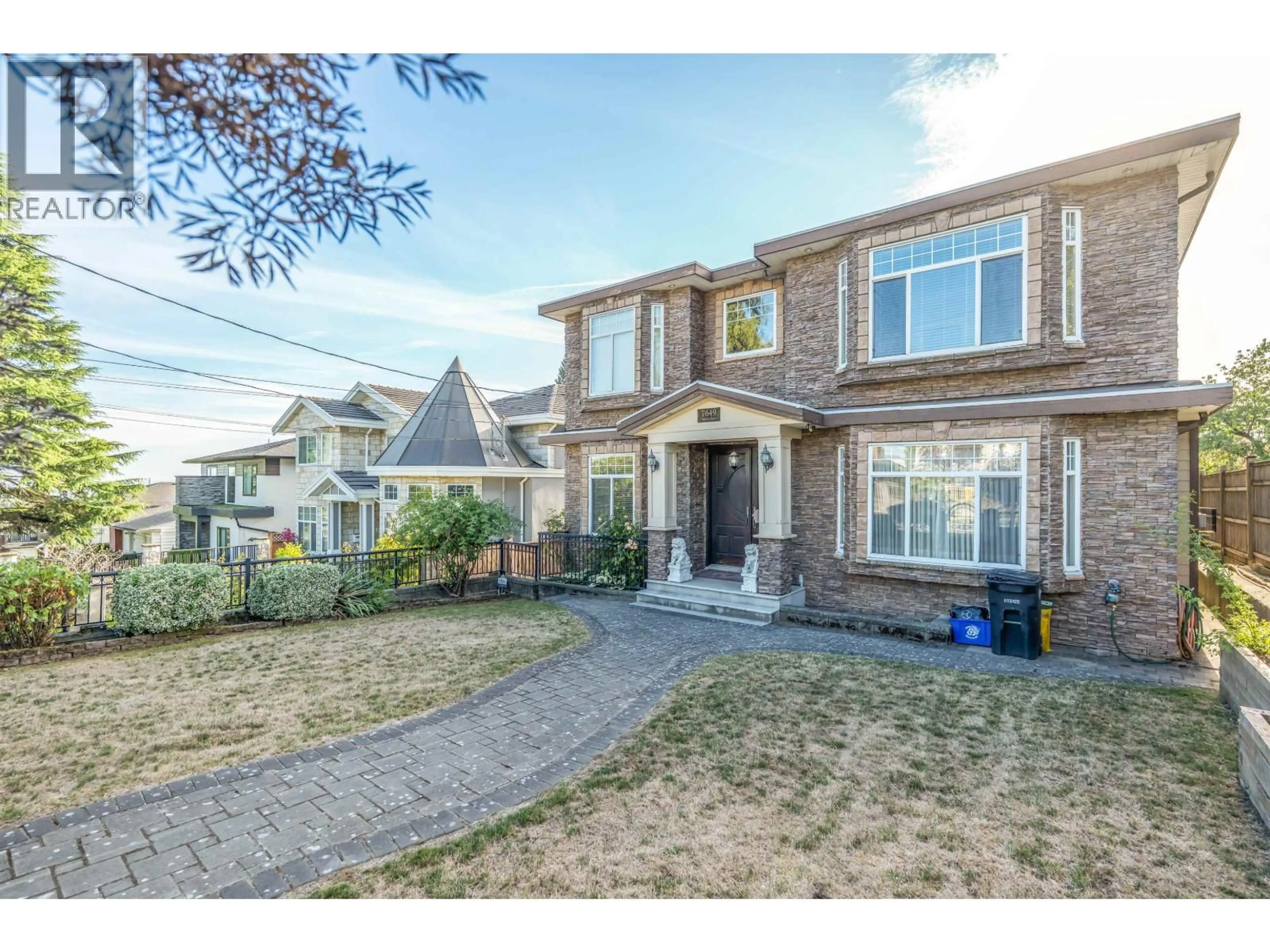 Home with brick exterior material, street for 7649 SUSSEX AVENUE, Burnaby British Columbia V5J3V9