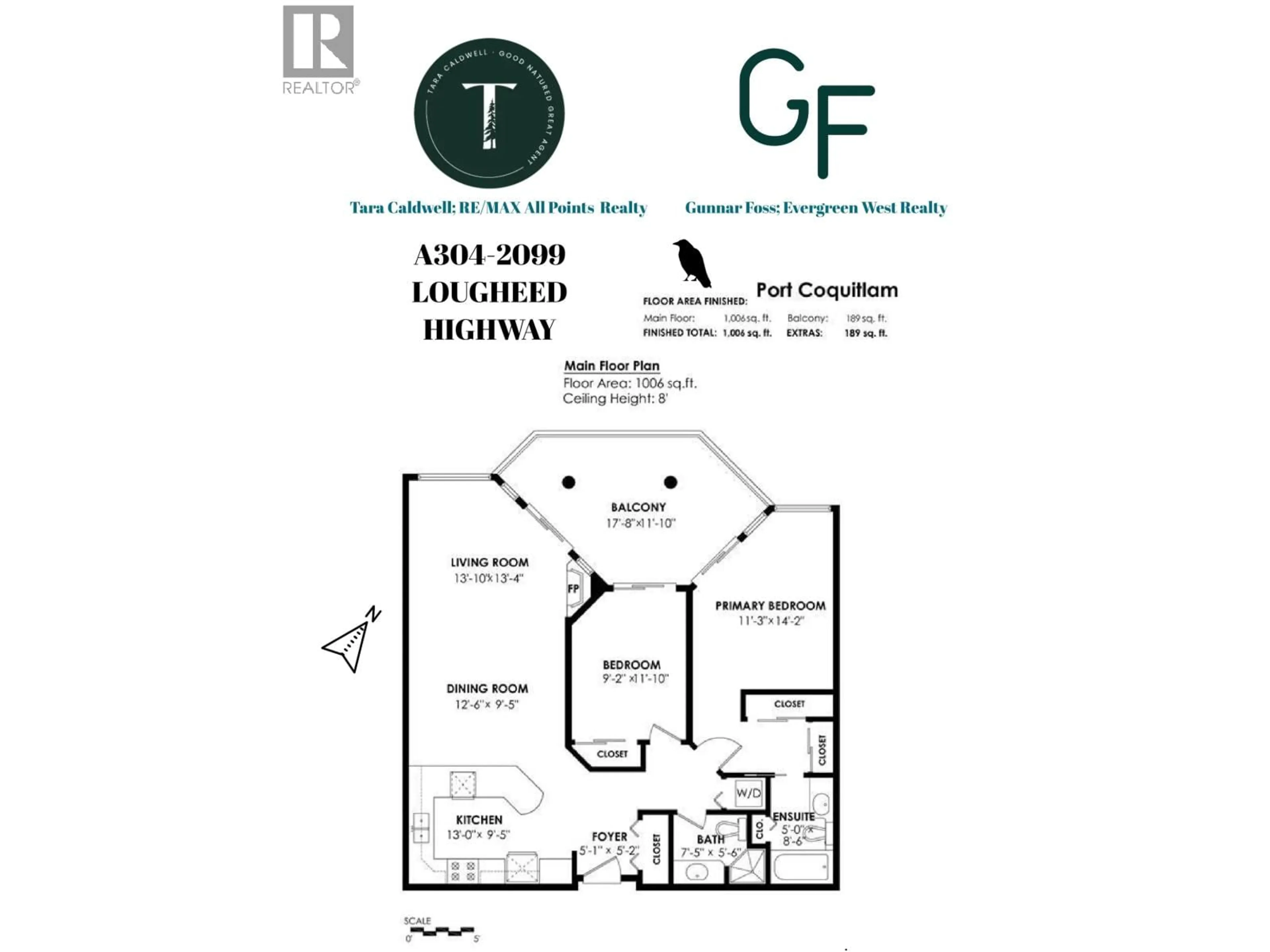 Floor plan for A304 - 2099 LOUGHEED HIGHWAY, Port Coquitlam British Columbia V3B1A8