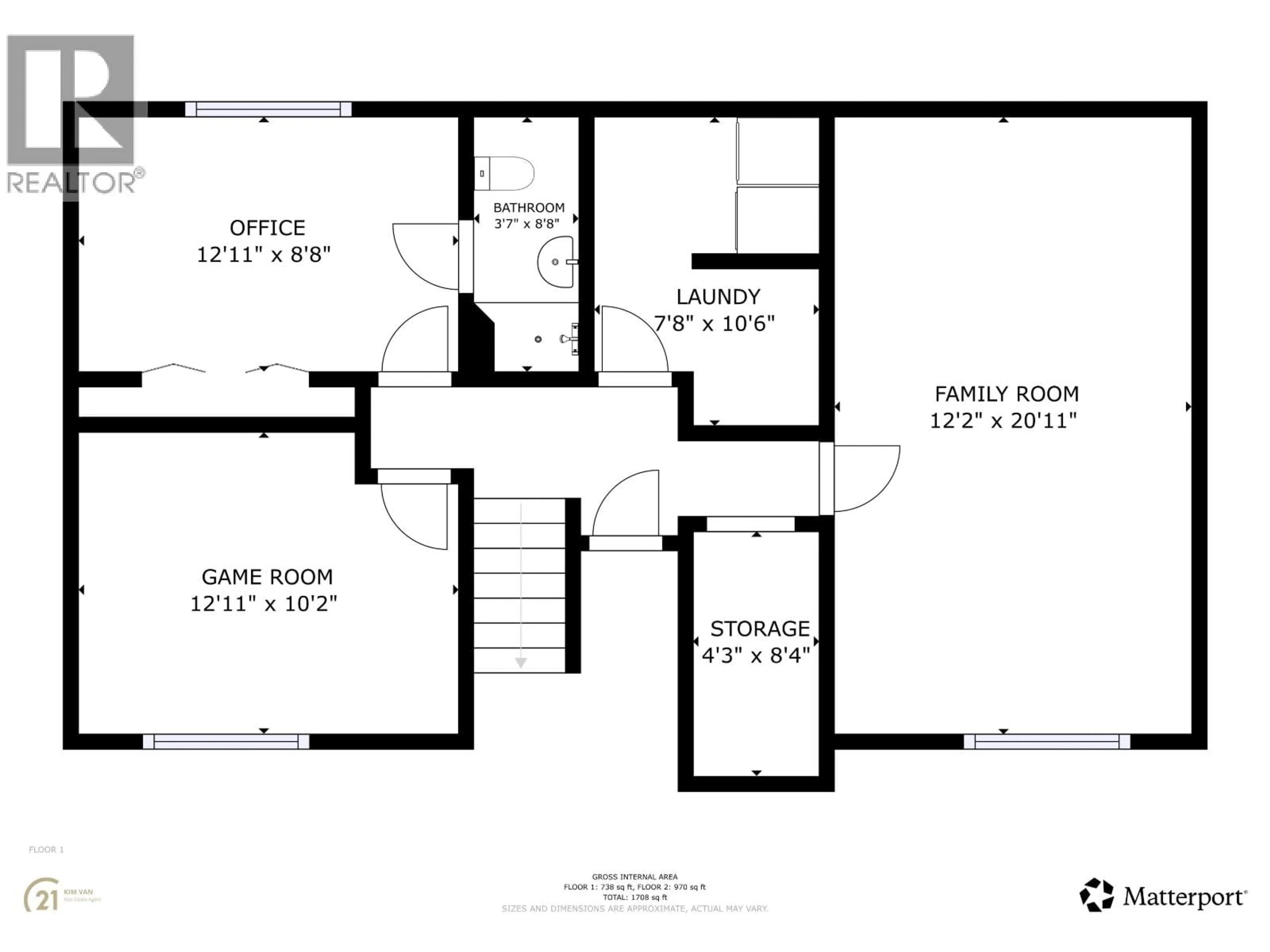 Floor plan for 8611 90 STREET, Fort St. John British Columbia V1J4R5