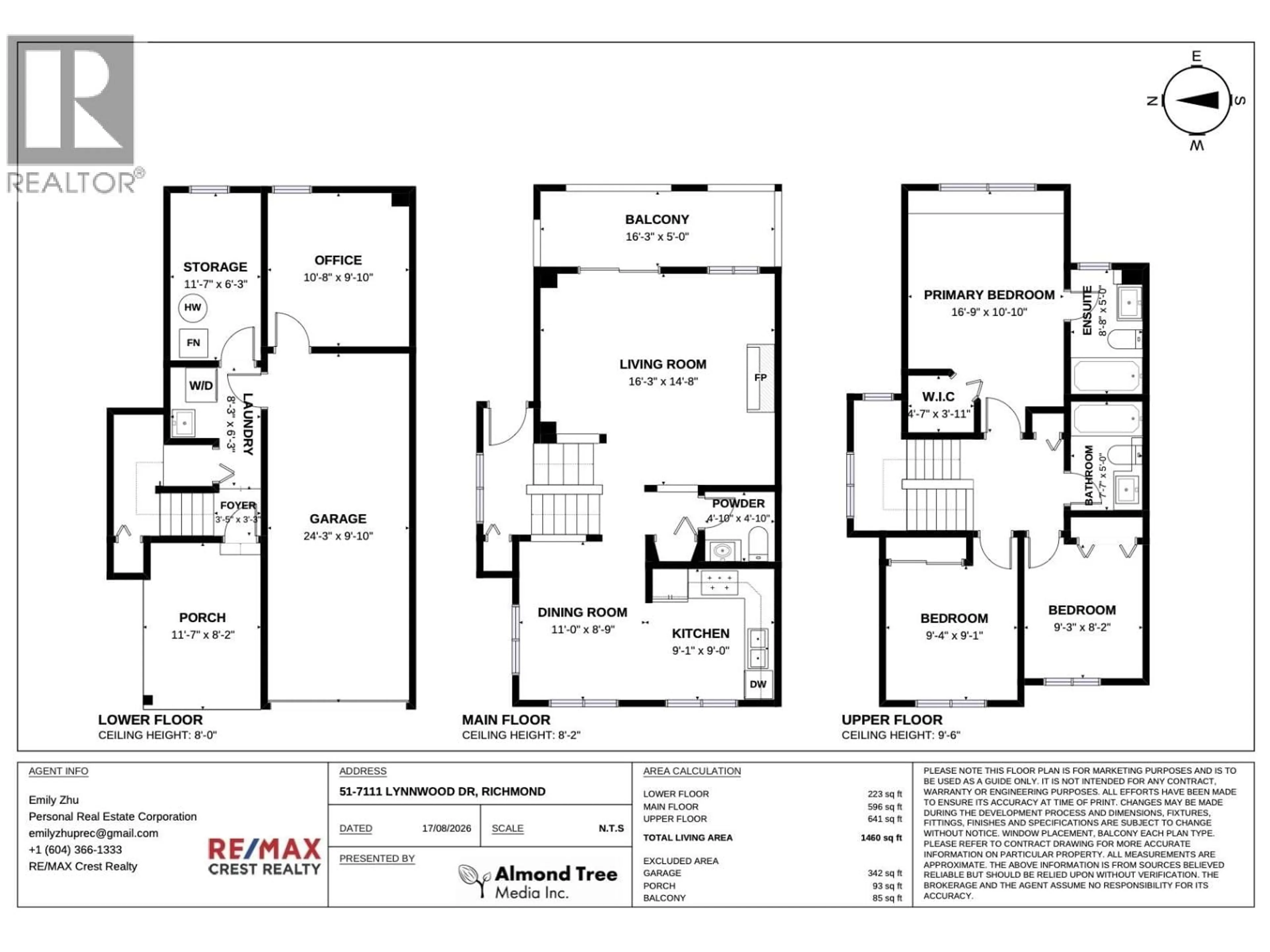 Floor plan for 51 - 7111 LYNNWOOD DRIVE, Richmond British Columbia V7C5S9