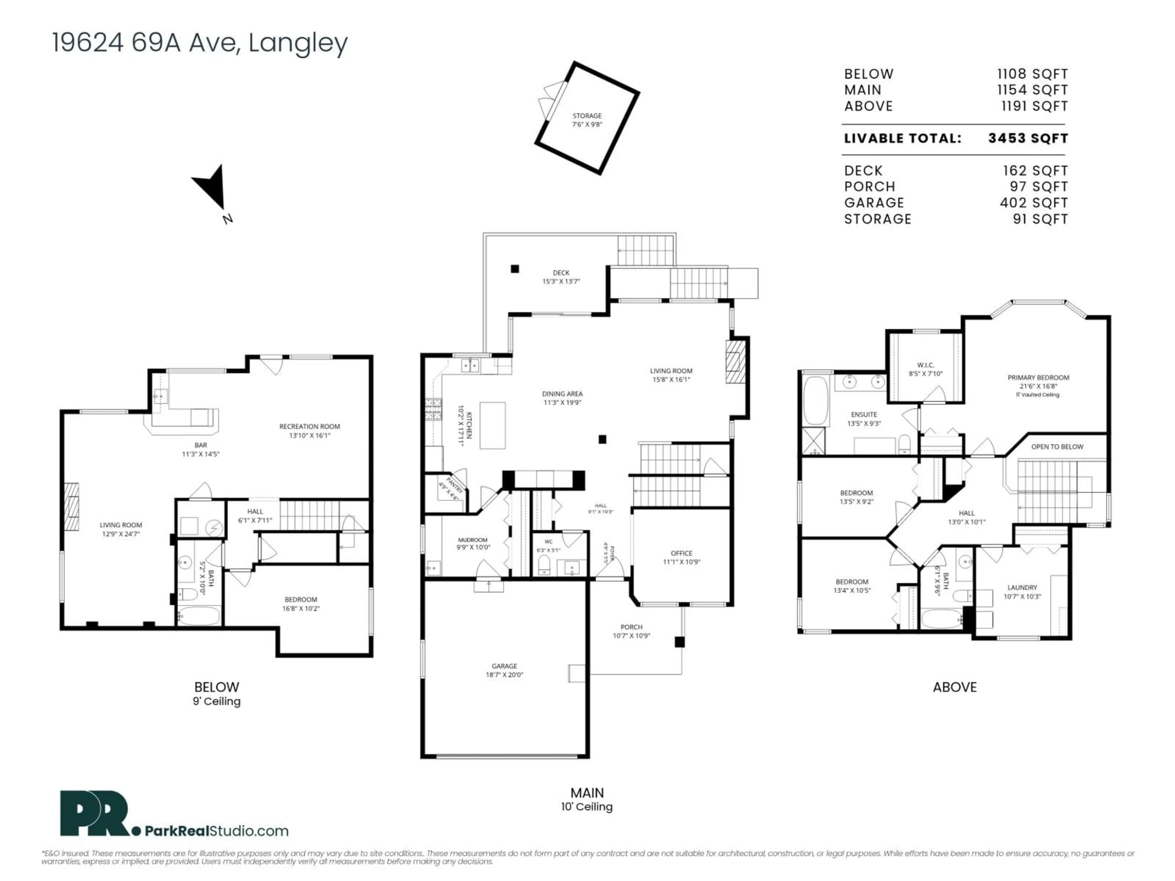 Floor plan for 19624 69A AVENUE, Langley British Columbia V2Y3A6