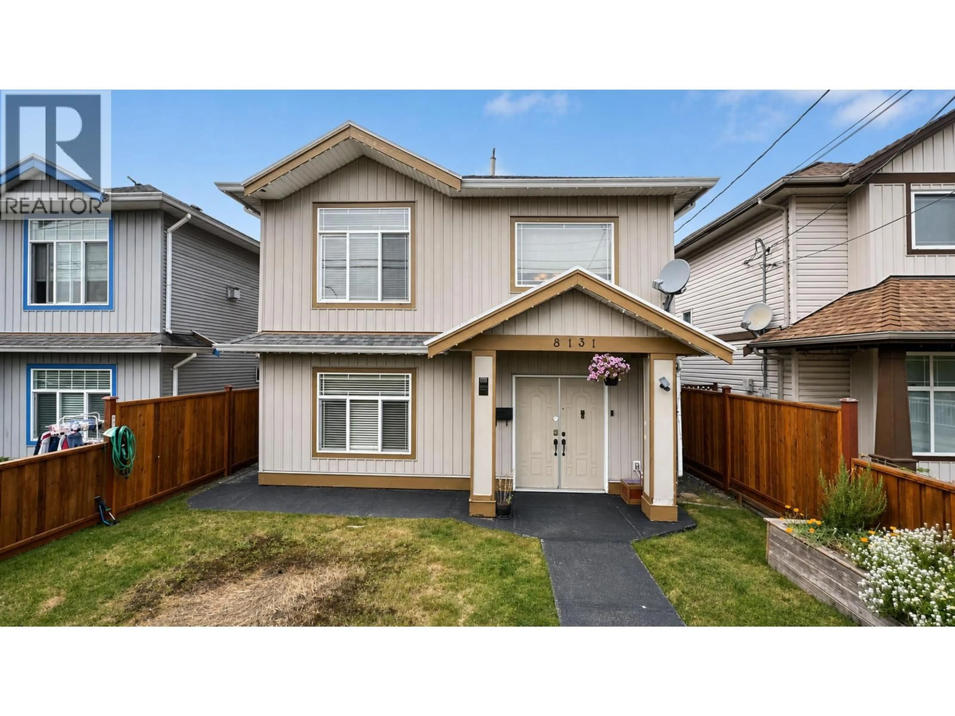 Home with vinyl exterior material, street for 8131 NO. 1 ROAD, Richmond British Columbia V7C1T8