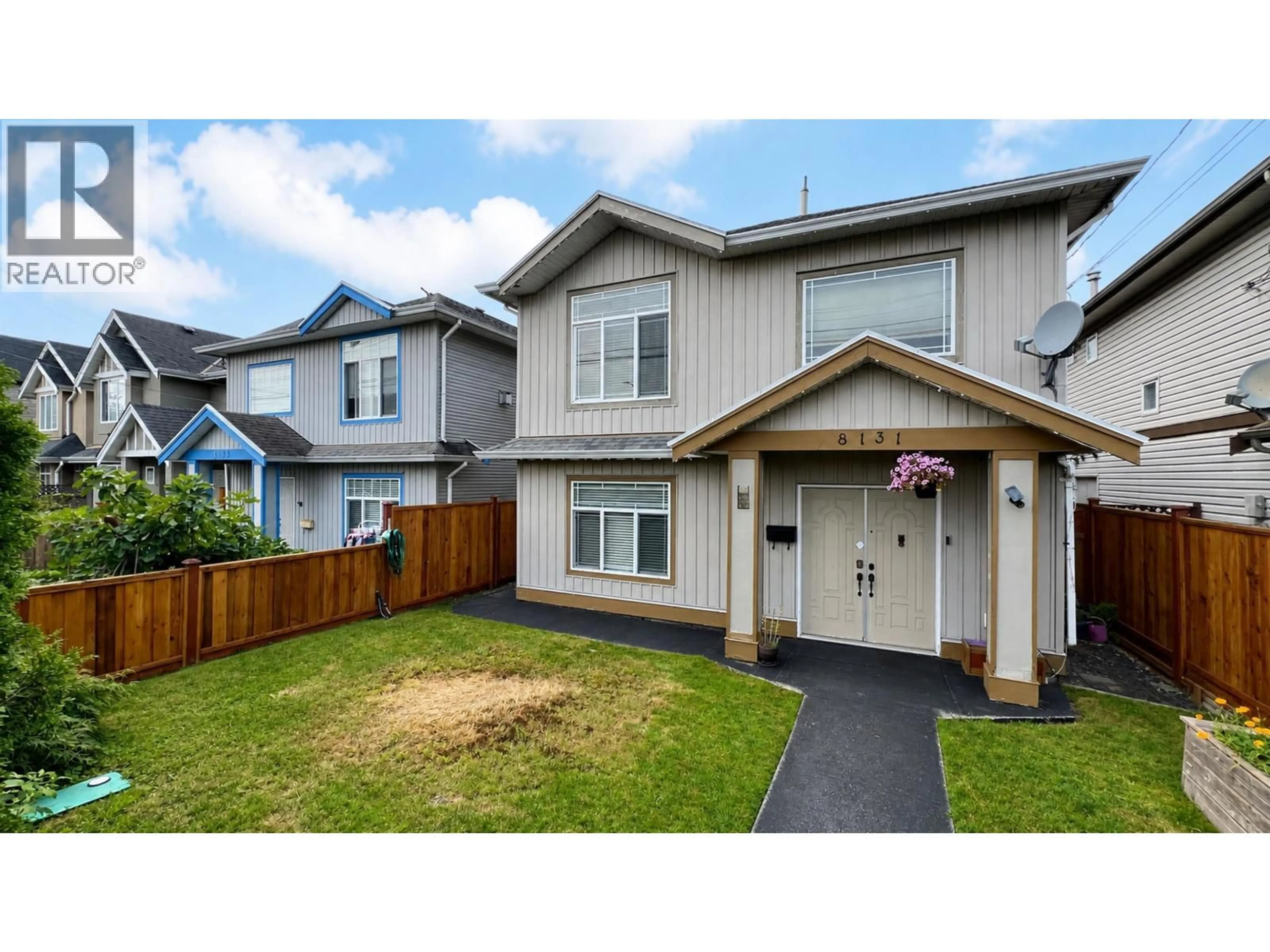 Home with vinyl exterior material, street for 8131 NO. 1 ROAD, Richmond British Columbia V7C1T8