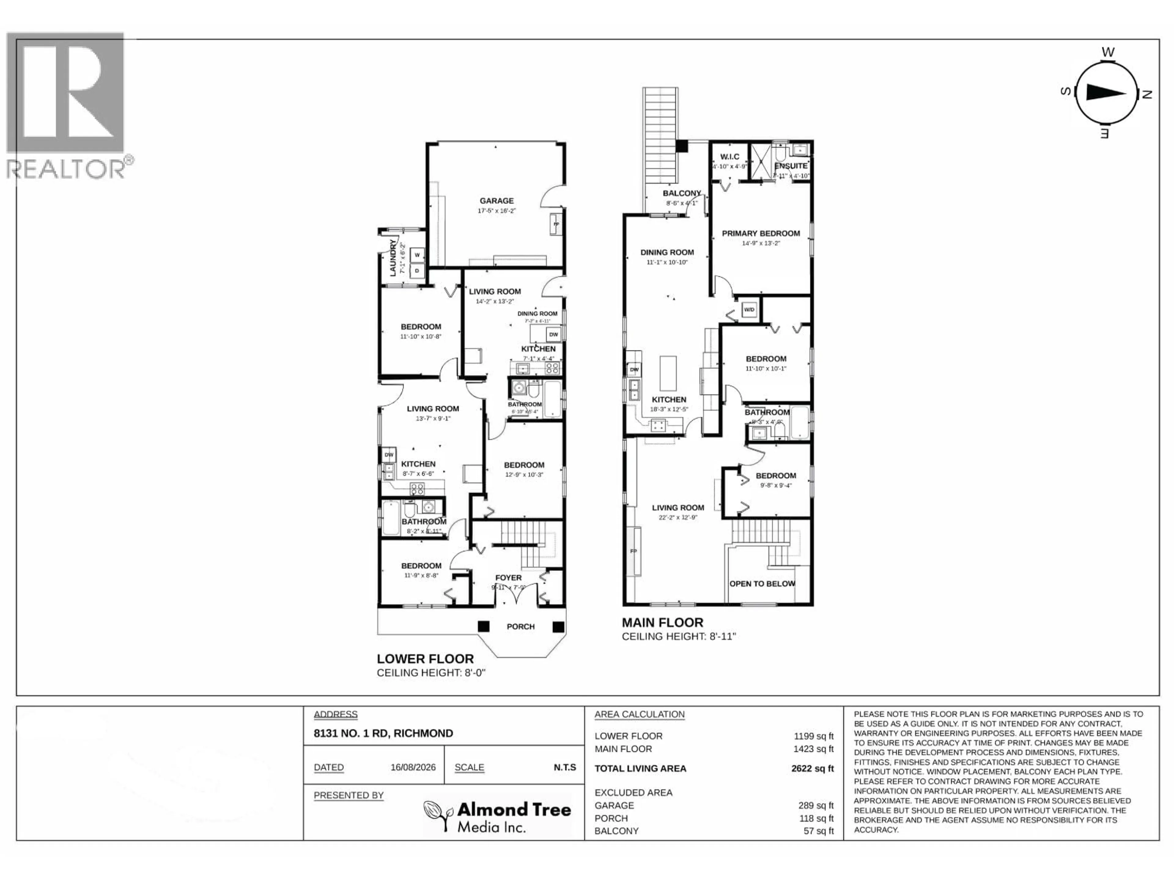 Floor plan for 8131 NO. 1 ROAD, Richmond British Columbia V7C1T8