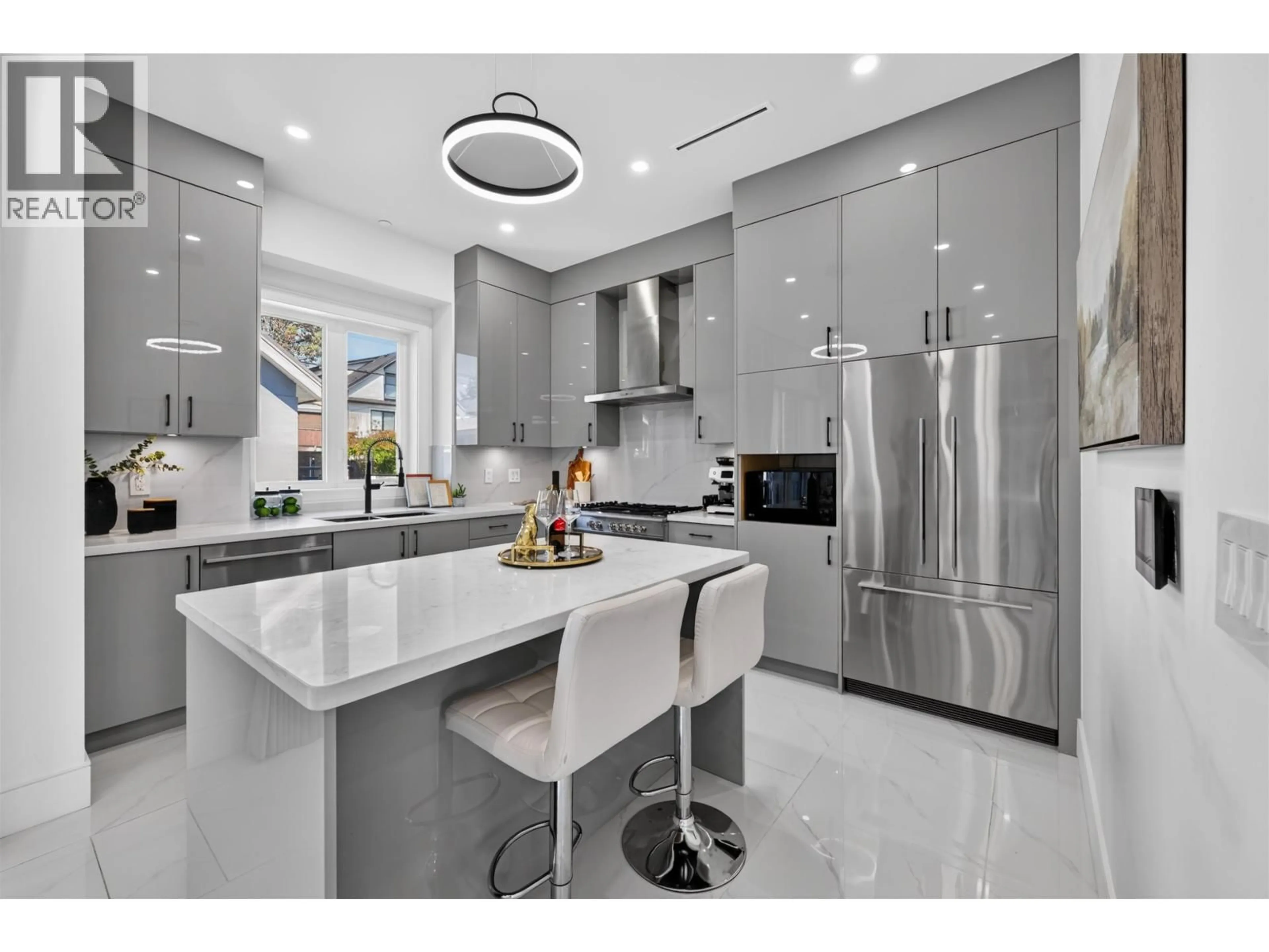 Contemporary kitchen, ceramic/tile floor for 425 56TH AVENUE, Vancouver British Columbia V5X1R5