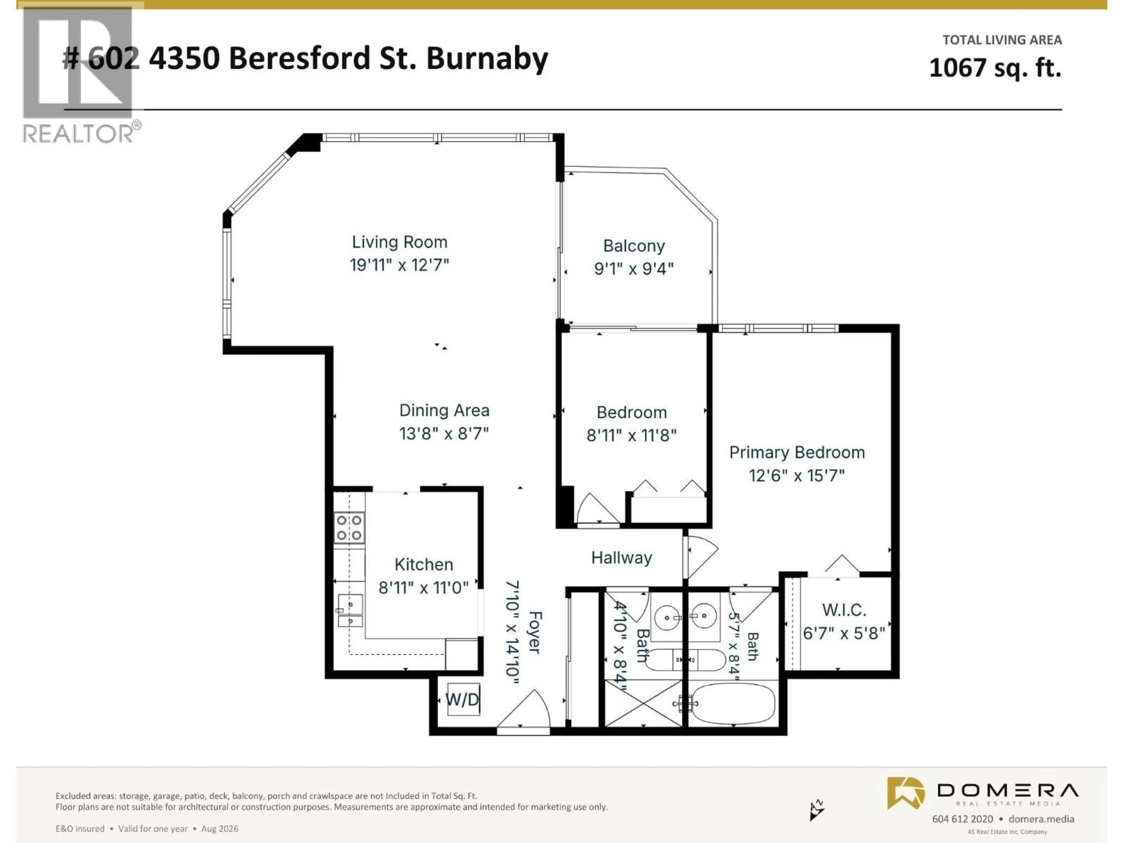 Floor plan for 602 - 4350 BERESFORD STREET, Burnaby British Columbia V5H4K9