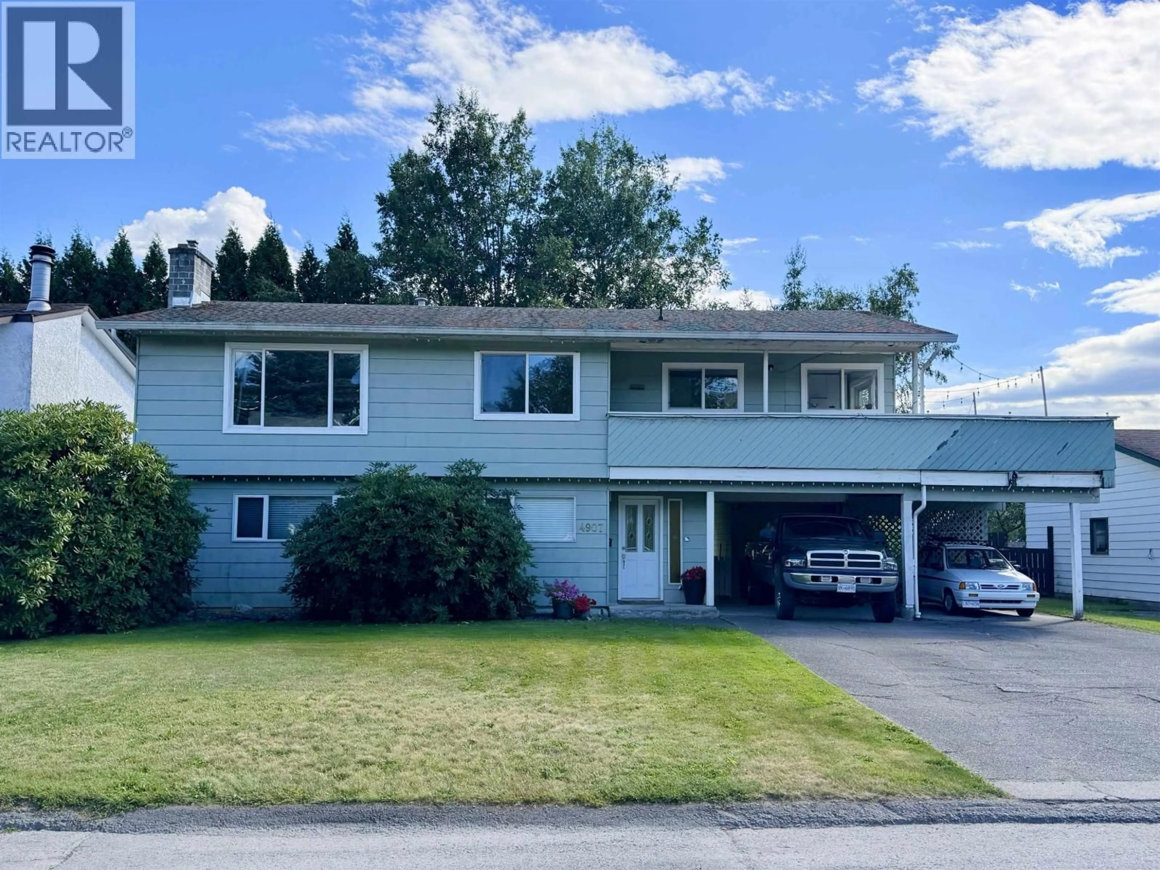 Home with vinyl exterior material, street for 4907 LABELLE AVENUE, Terrace British Columbia V8G4N4