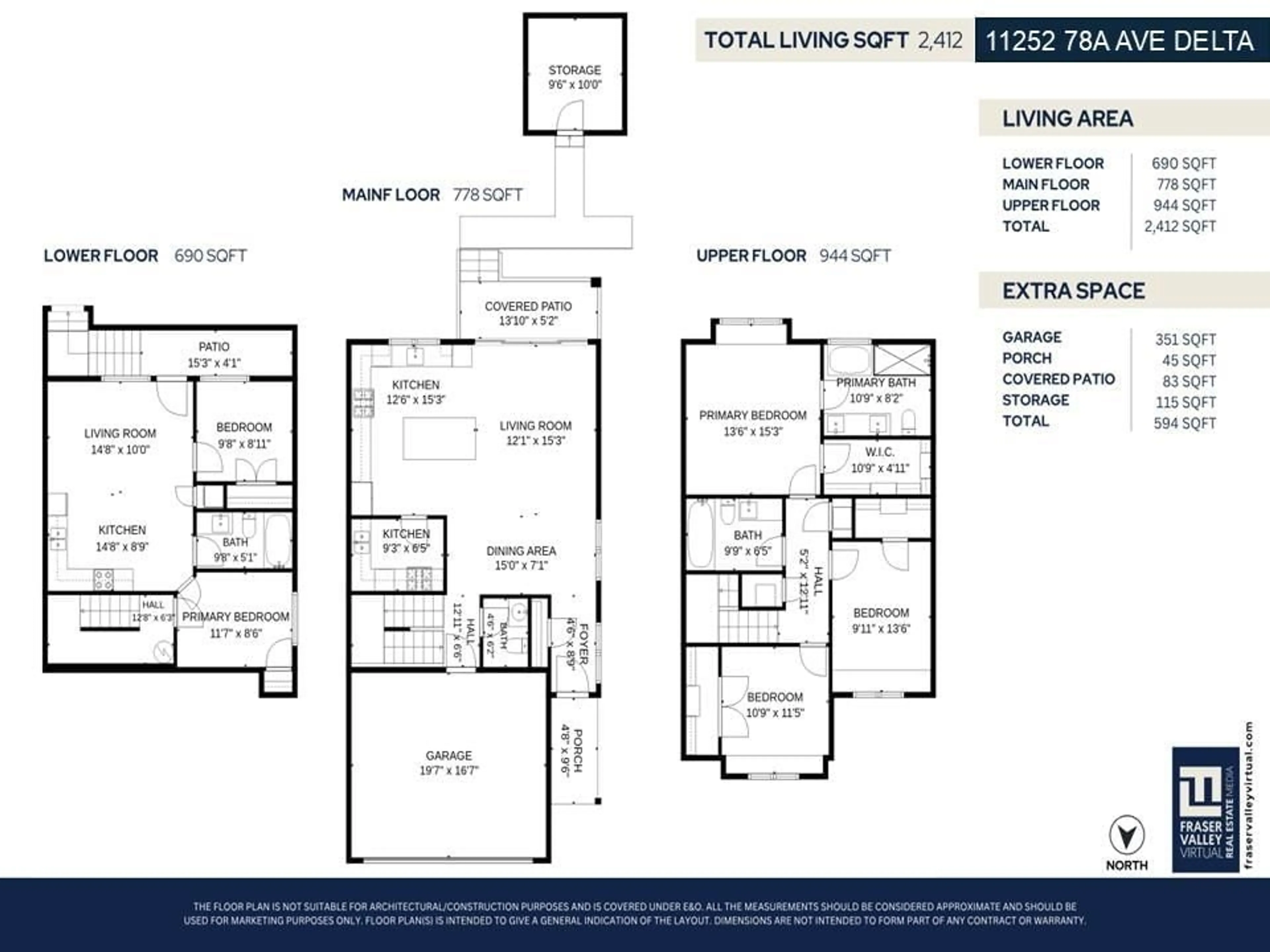 Floor plan for 11252 78A AVENUE, Delta British Columbia V4C1P5