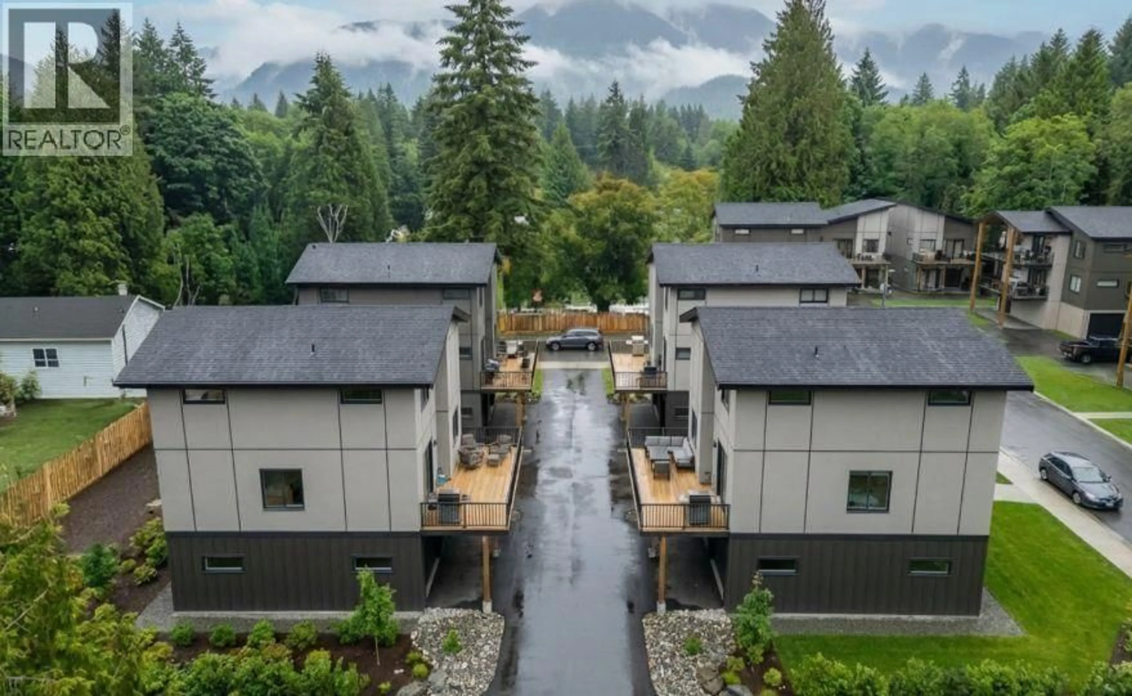 A pic from outside/outdoor area/front of a property/back of a property/a pic from drone, mountain view for 3 - 1417 ALDER DRIVE, Pemberton British Columbia V0N2L0
