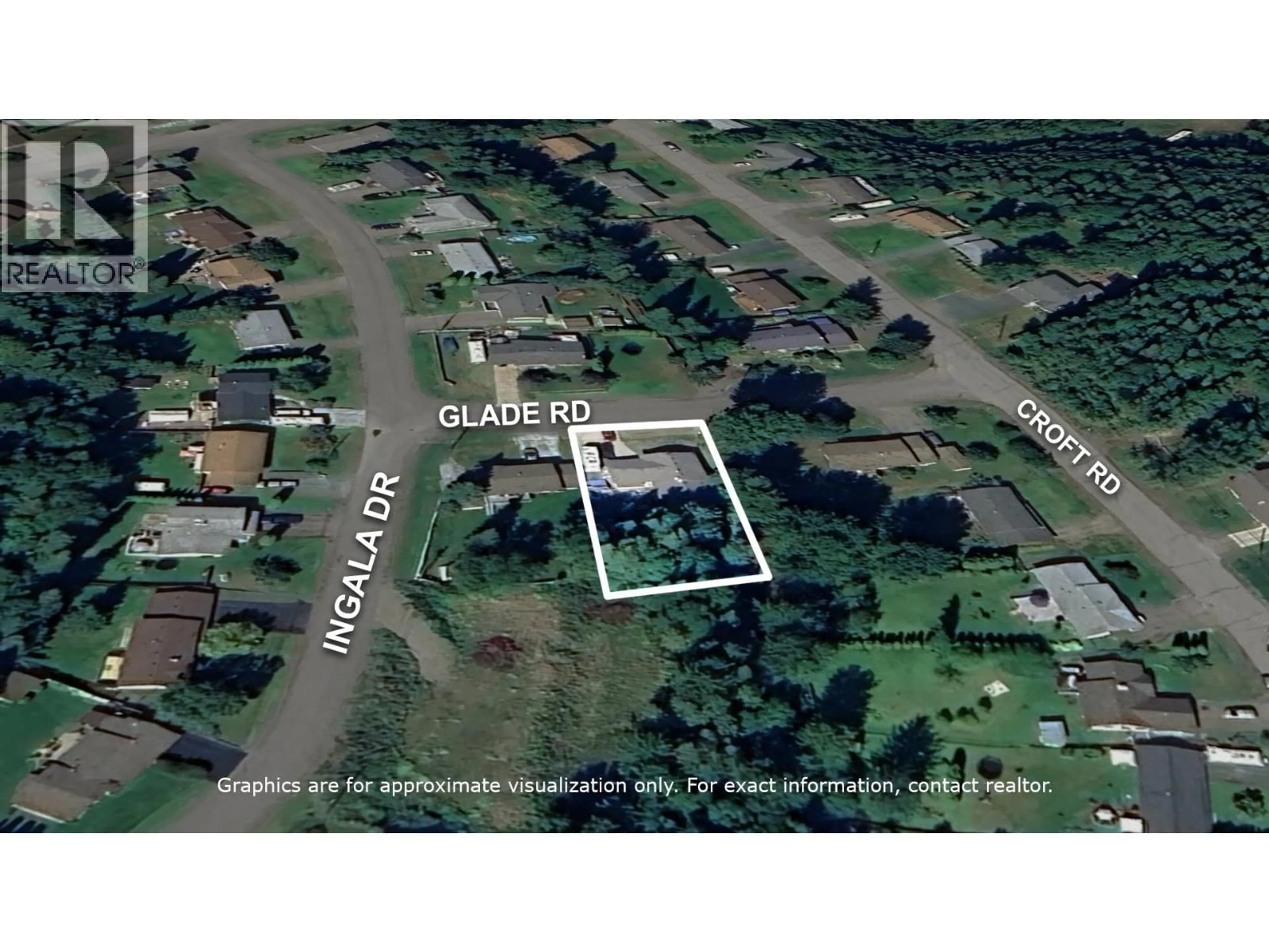 A pic from outside/outdoor area/front of a property/back of a property/a pic from drone, street for 3018 GLADE ROAD, Prince George British Columbia V2K4C3