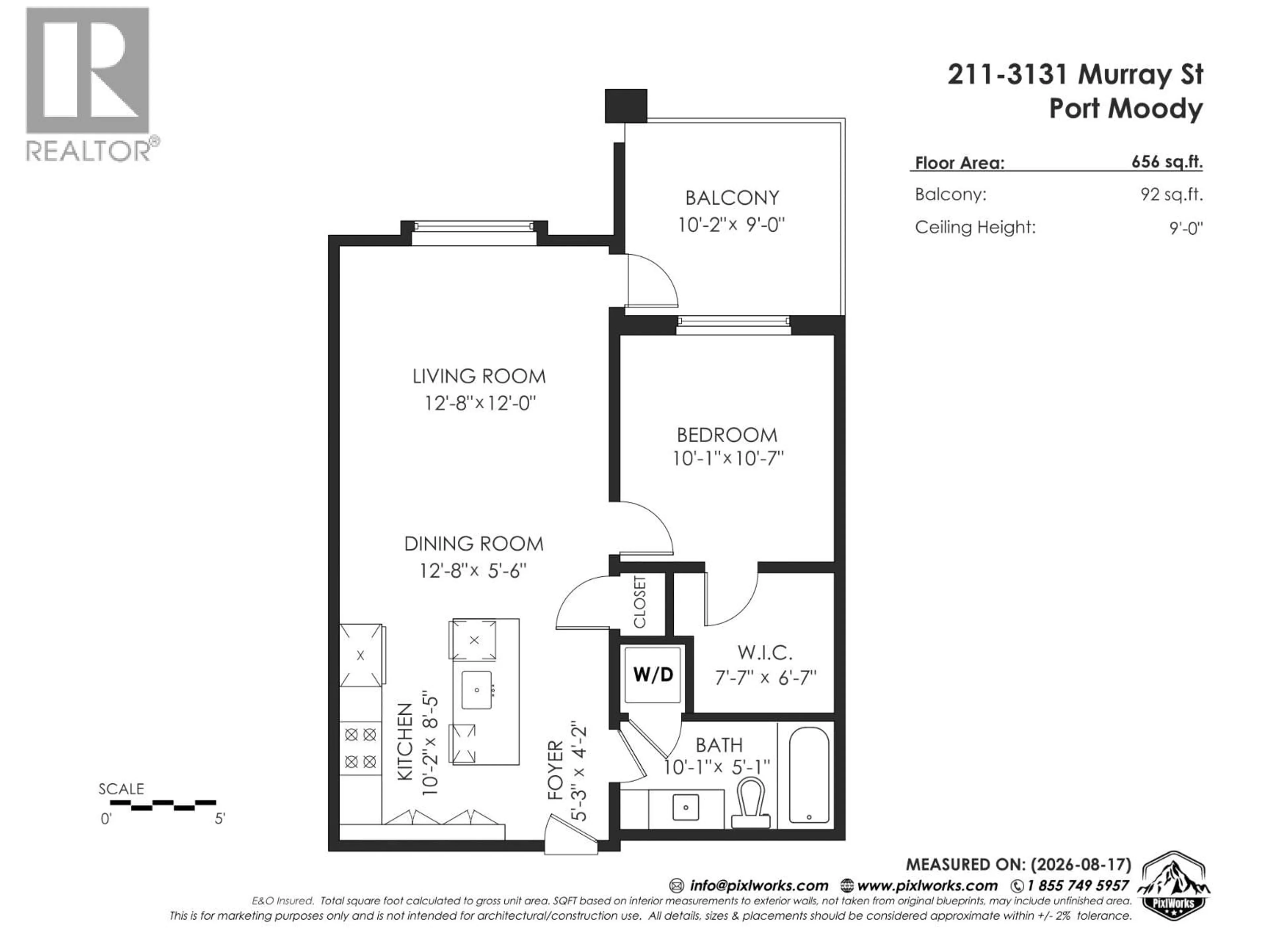 Floor plan for 211 - 3131 MURRAY STREET, Port Moody British Columbia V3H0L9