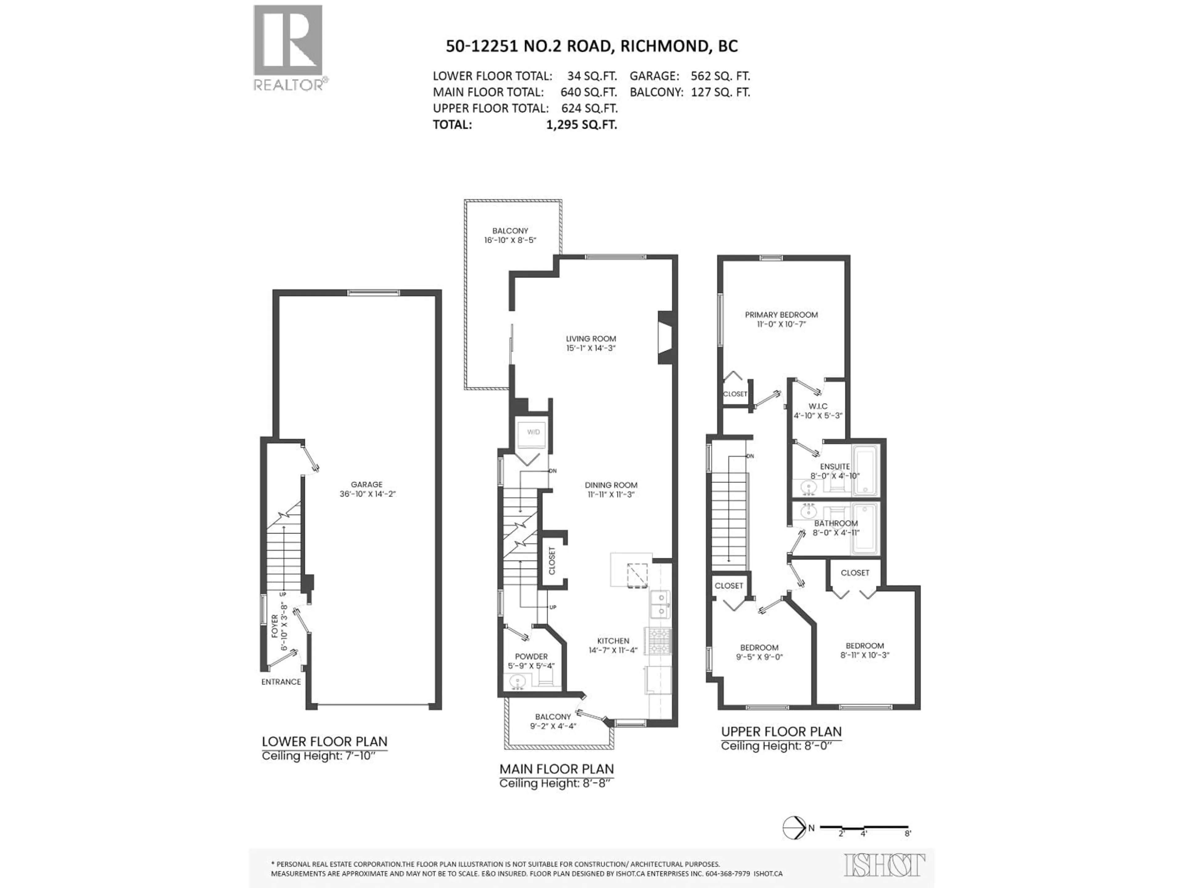 Floor plan for 50 - 12251 NO. 2 ROAD, Richmond British Columbia V7E0A3
