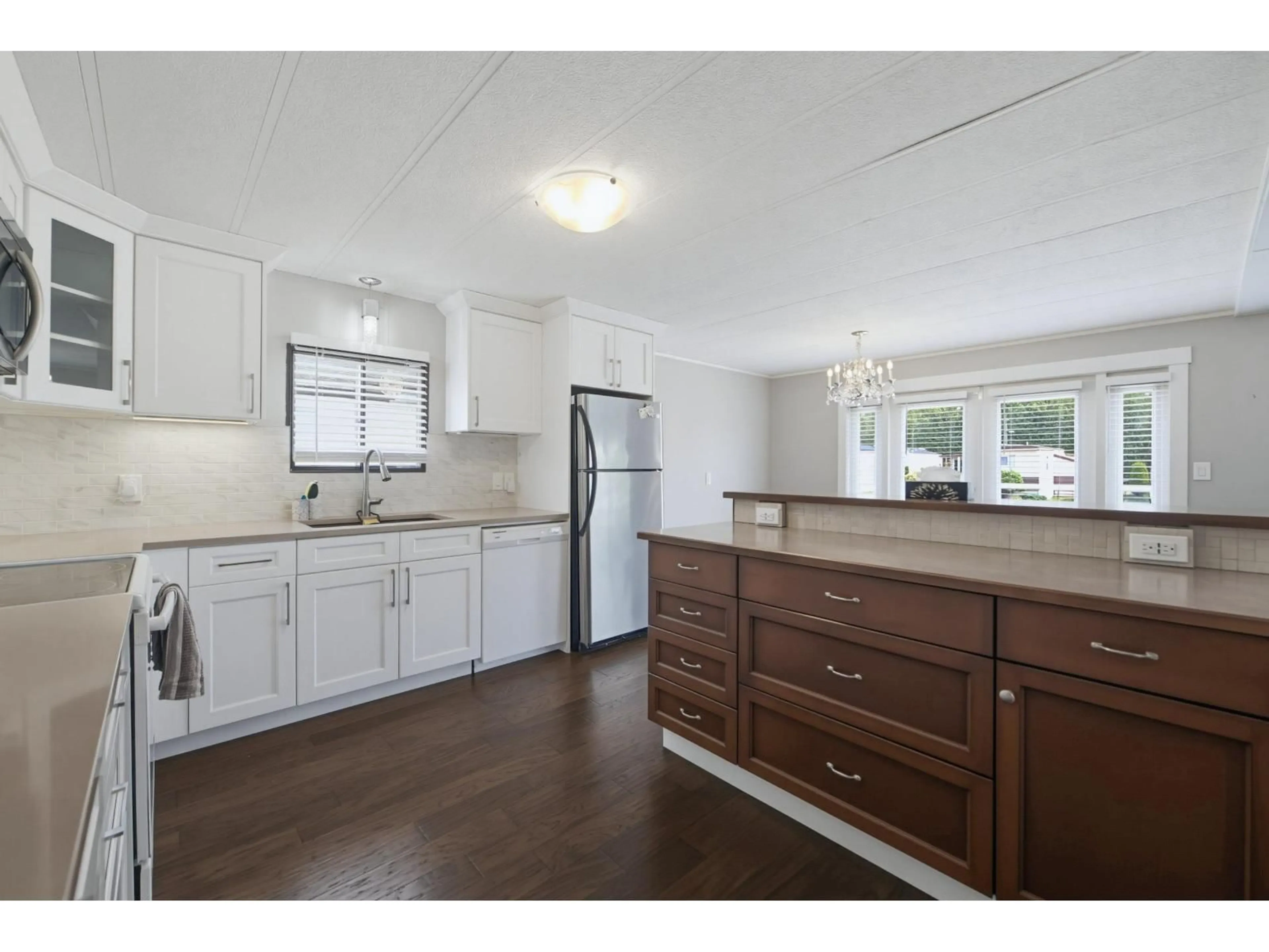 Open concept kitchen, wood/laminate floor for 12 - 4426 232 STREET, Langley British Columbia V2Z2S2
