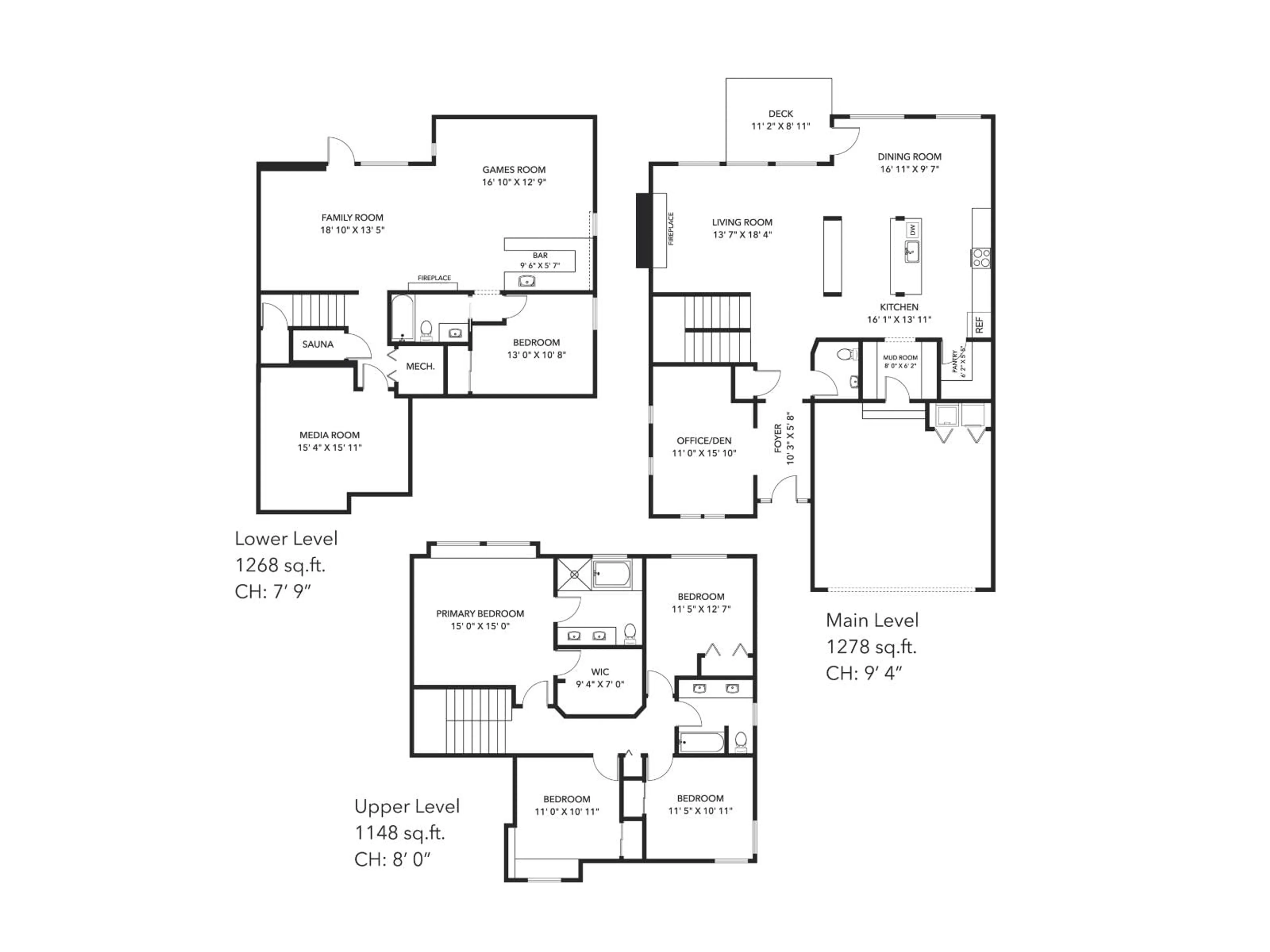 Floor plan for 10519 MODESTO PLACE, Delta British Columbia V4C0B2