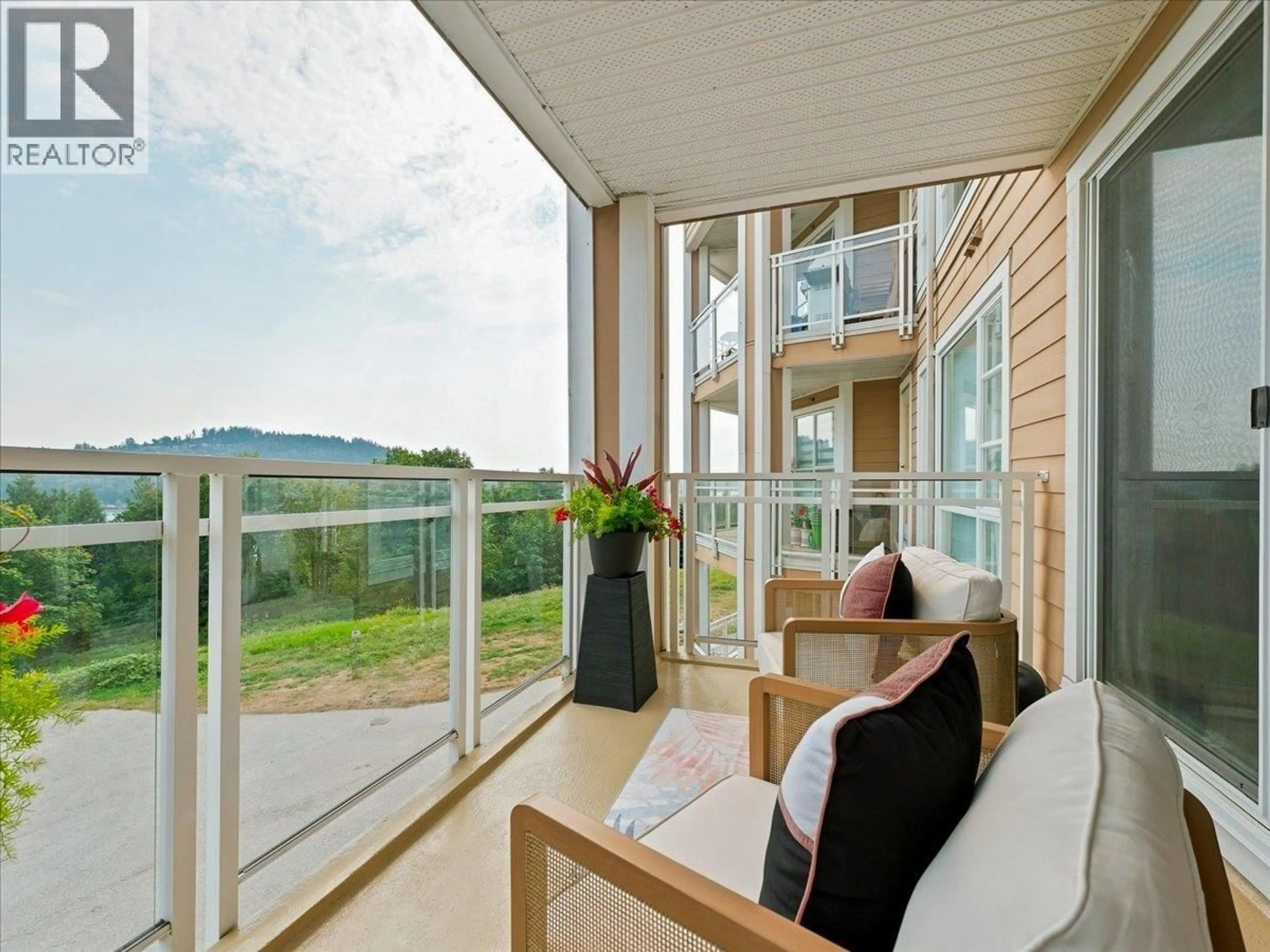 Balcony in the apartment, unknown for 317 - 3629 DEERCREST DRIVE, North Vancouver British Columbia V7G2S9