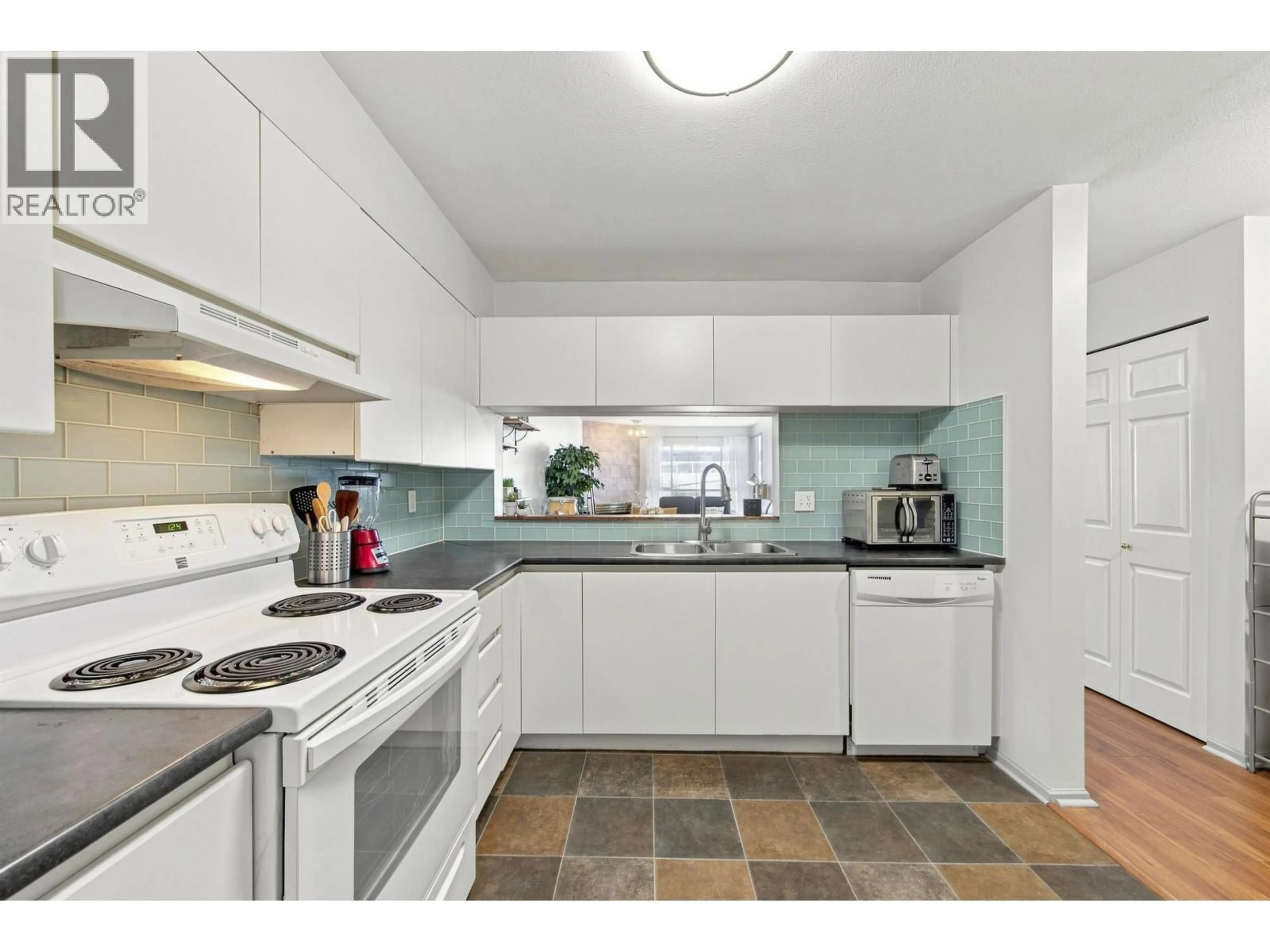 Standard kitchen, ceramic/tile floor for 410 - 525 AGNES STREET, New Westminster British Columbia V3L1G2