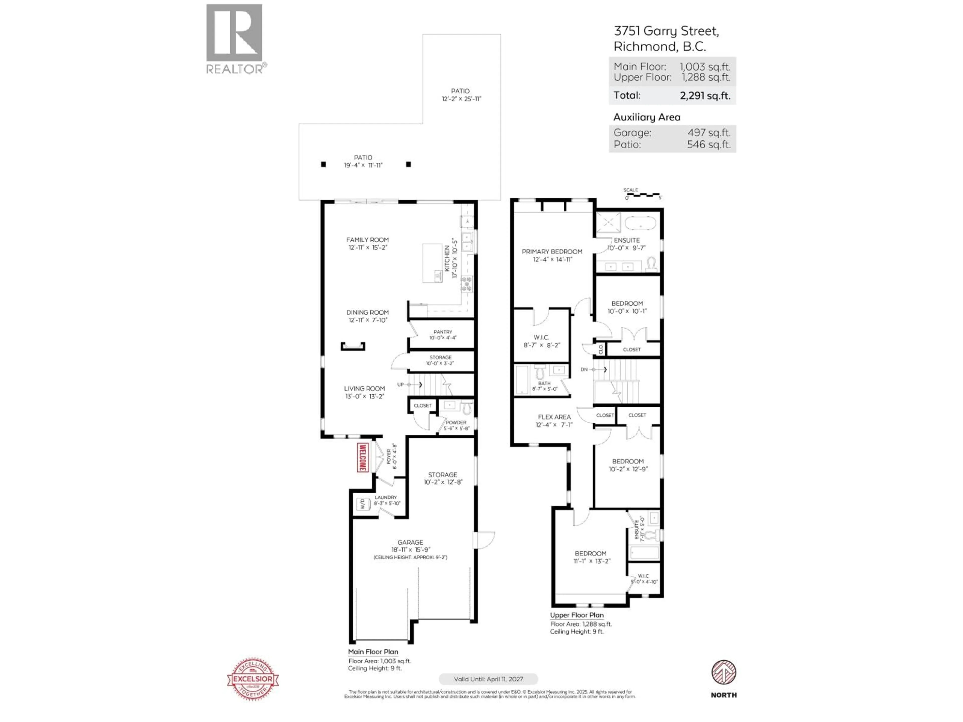 Floor plan for 3751 GARRY STREET, Richmond British Columbia V7E2T6