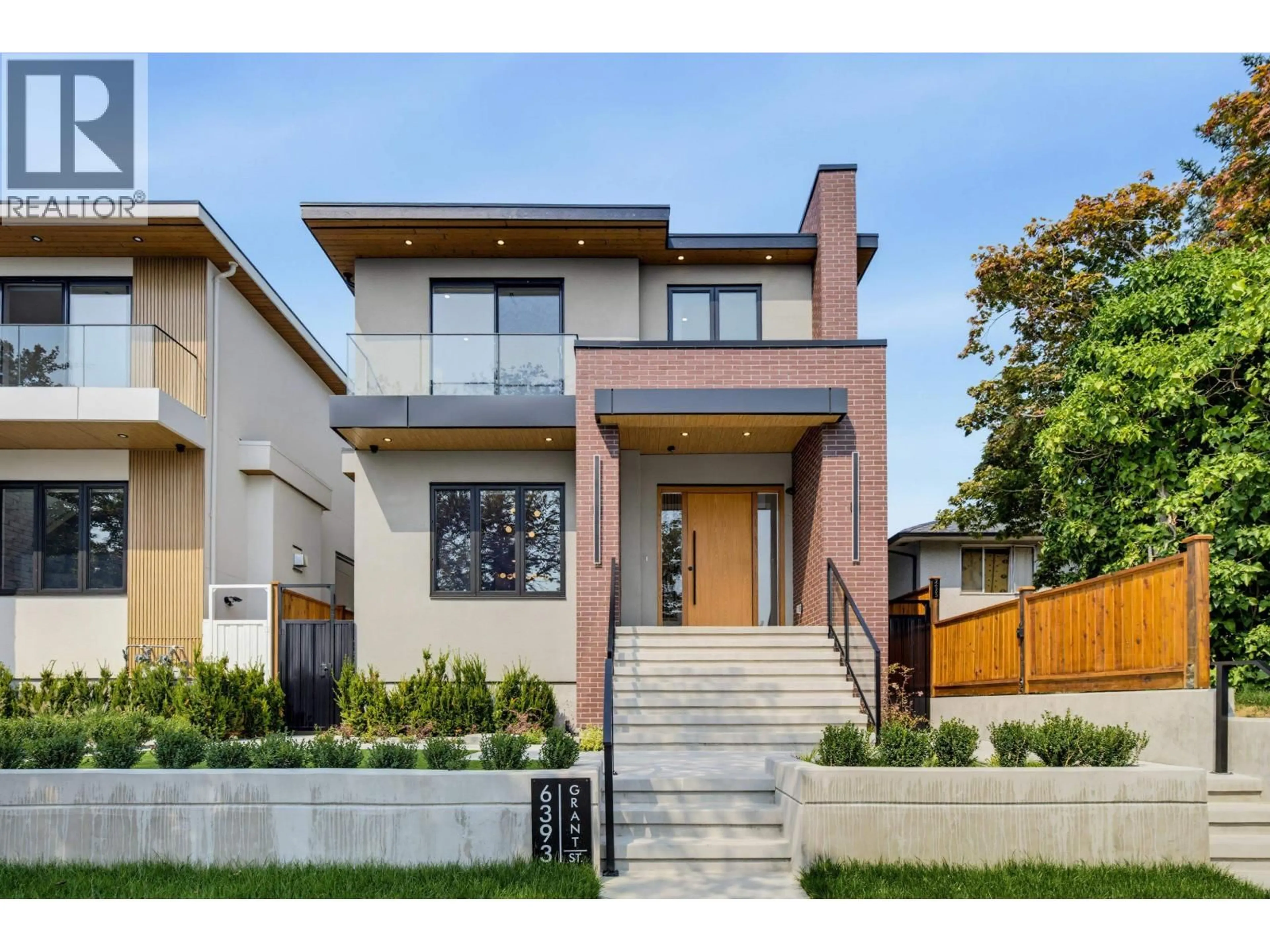 Home with brick exterior material, street for 6393 GRANT STREET, Burnaby British Columbia V5B2K7