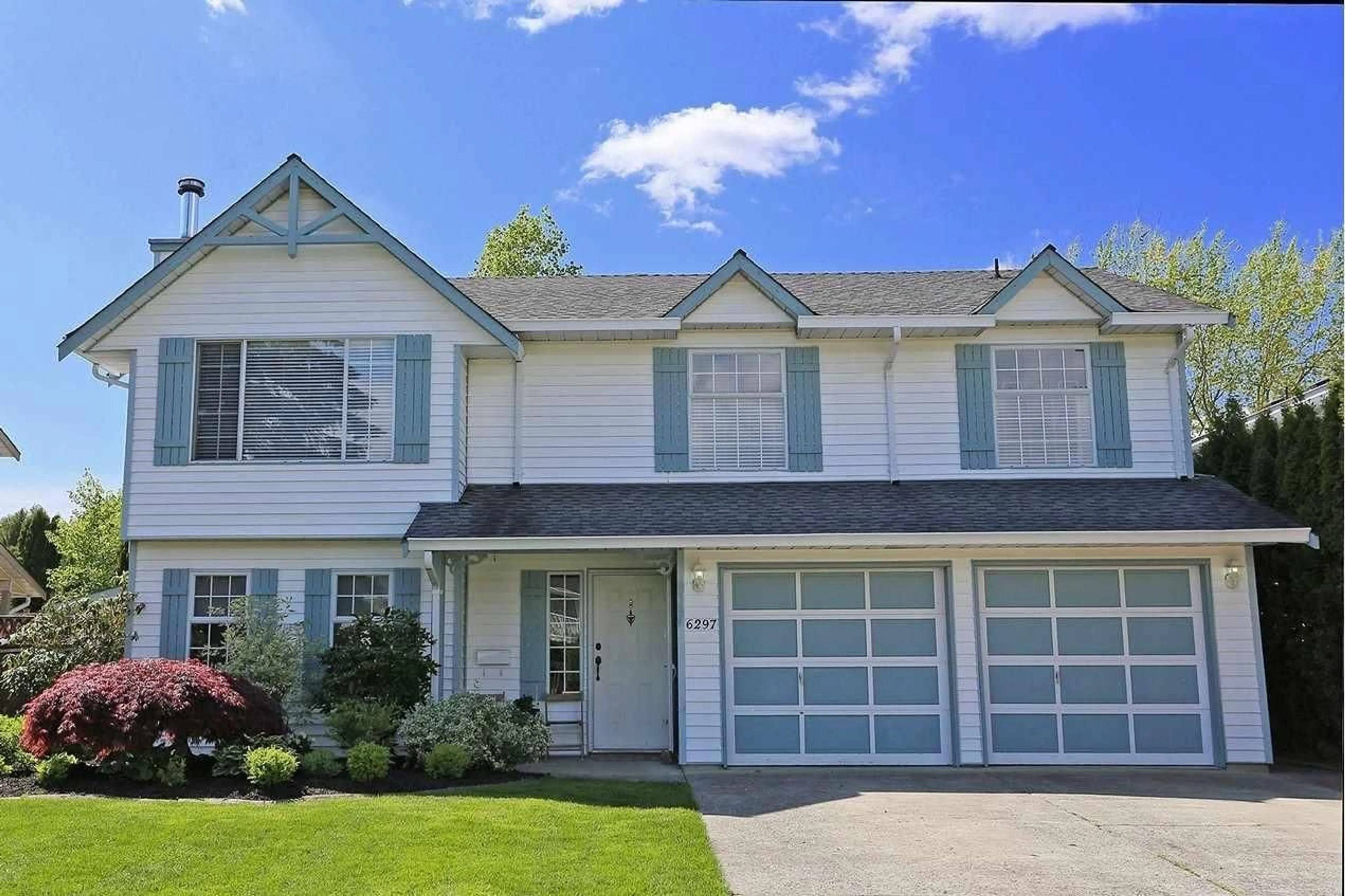 Home with vinyl exterior material, street for 6297 172A STREET, Surrey British Columbia V3S6V4