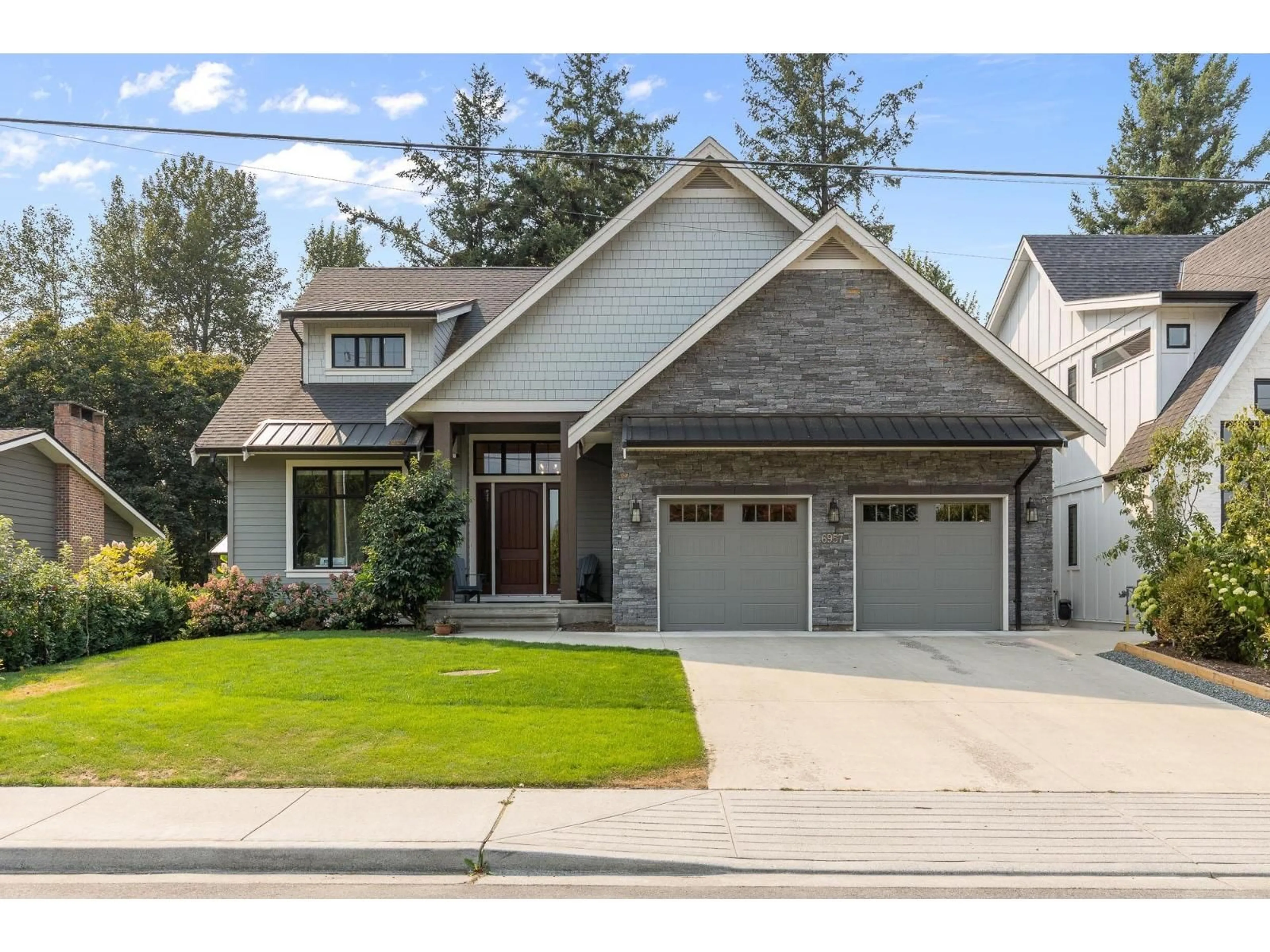 Home with brick exterior material, street for 6957 CENTENNIAL DRIVE, Chilliwack British Columbia V2R1J7