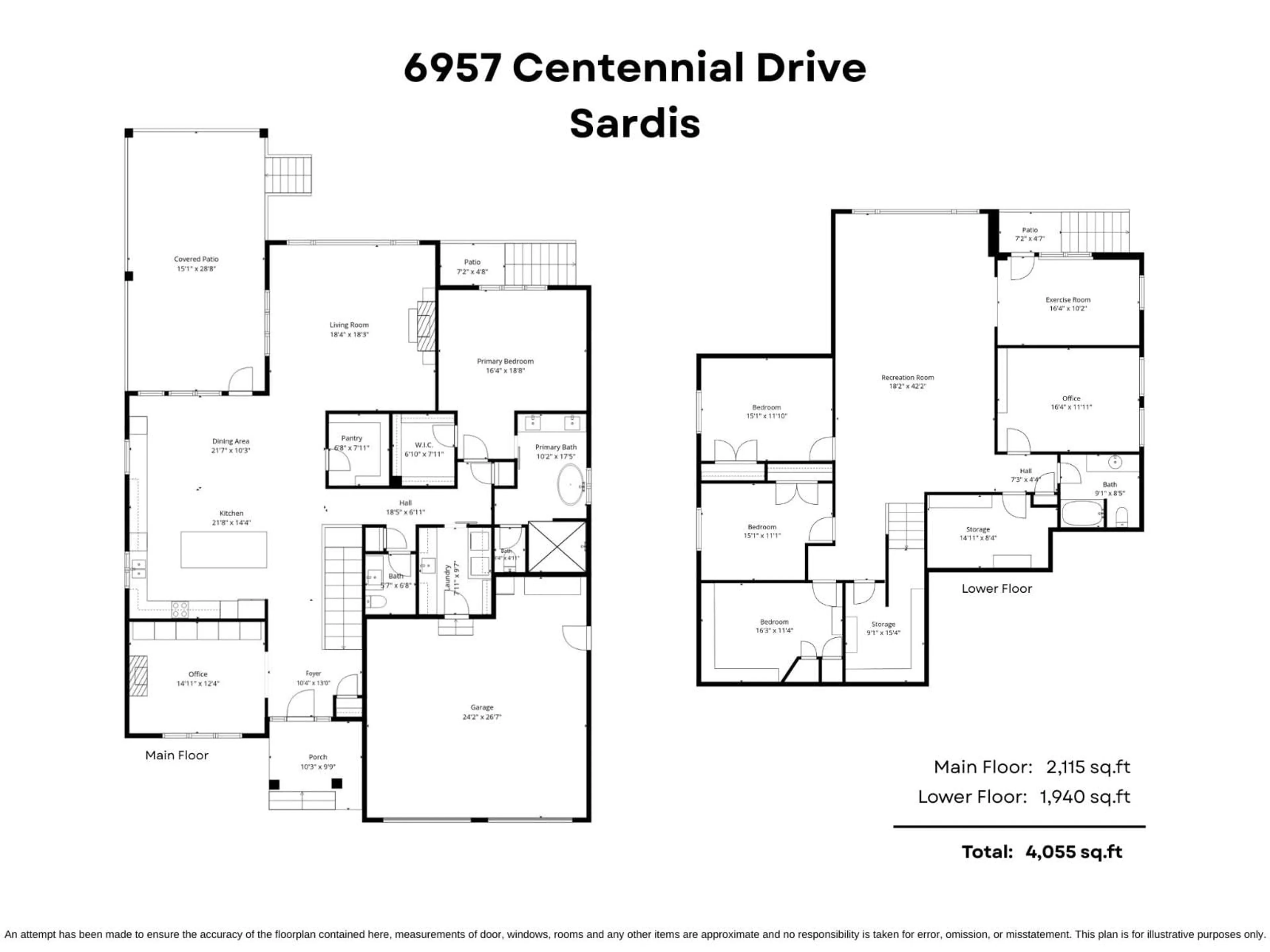 Floor plan for 6957 CENTENNIAL DRIVE, Chilliwack British Columbia V2R1J7