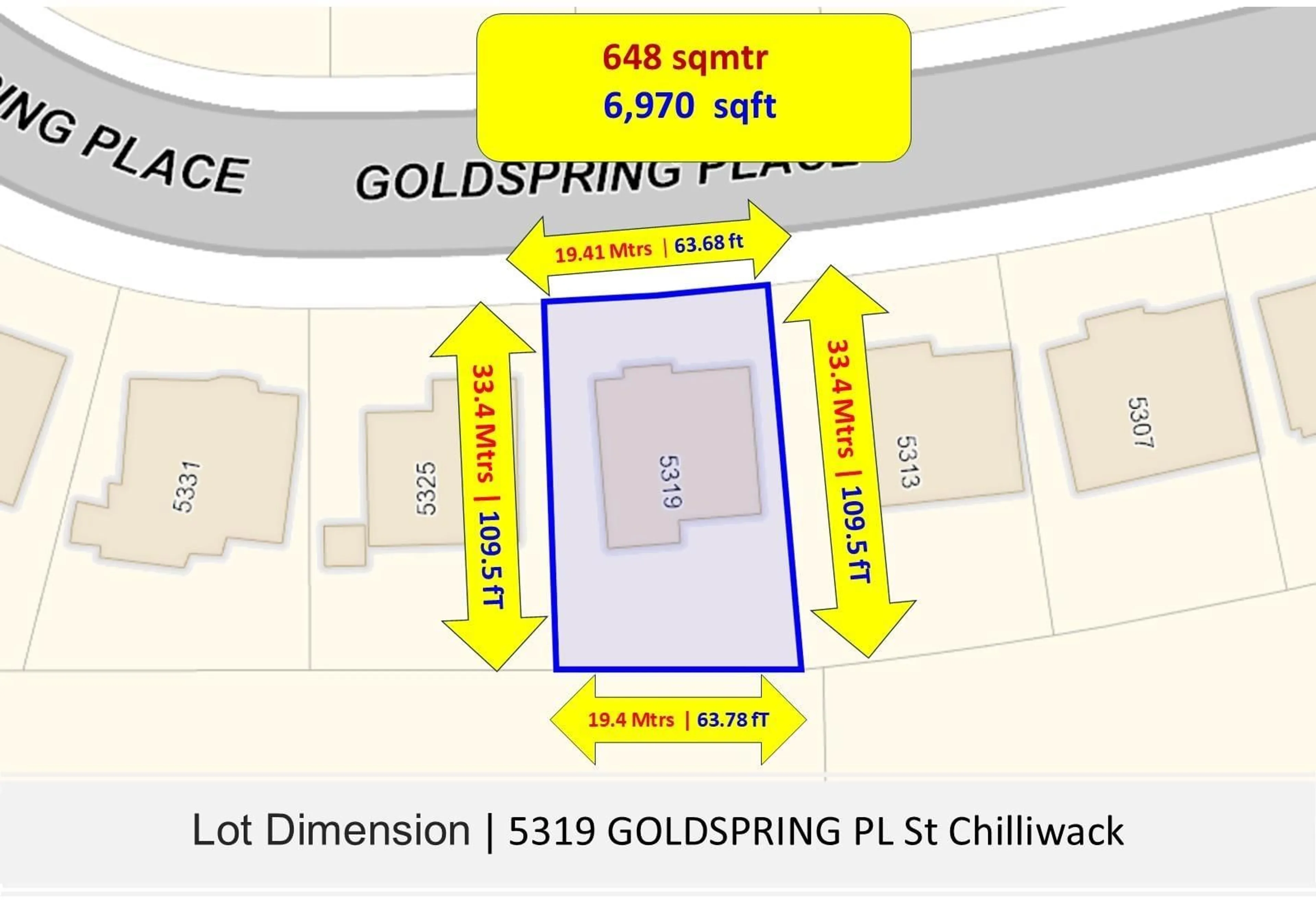 Floor plan for 5319 GOLDSPRING PLACE, Chilliwack British Columbia V2R3Y3