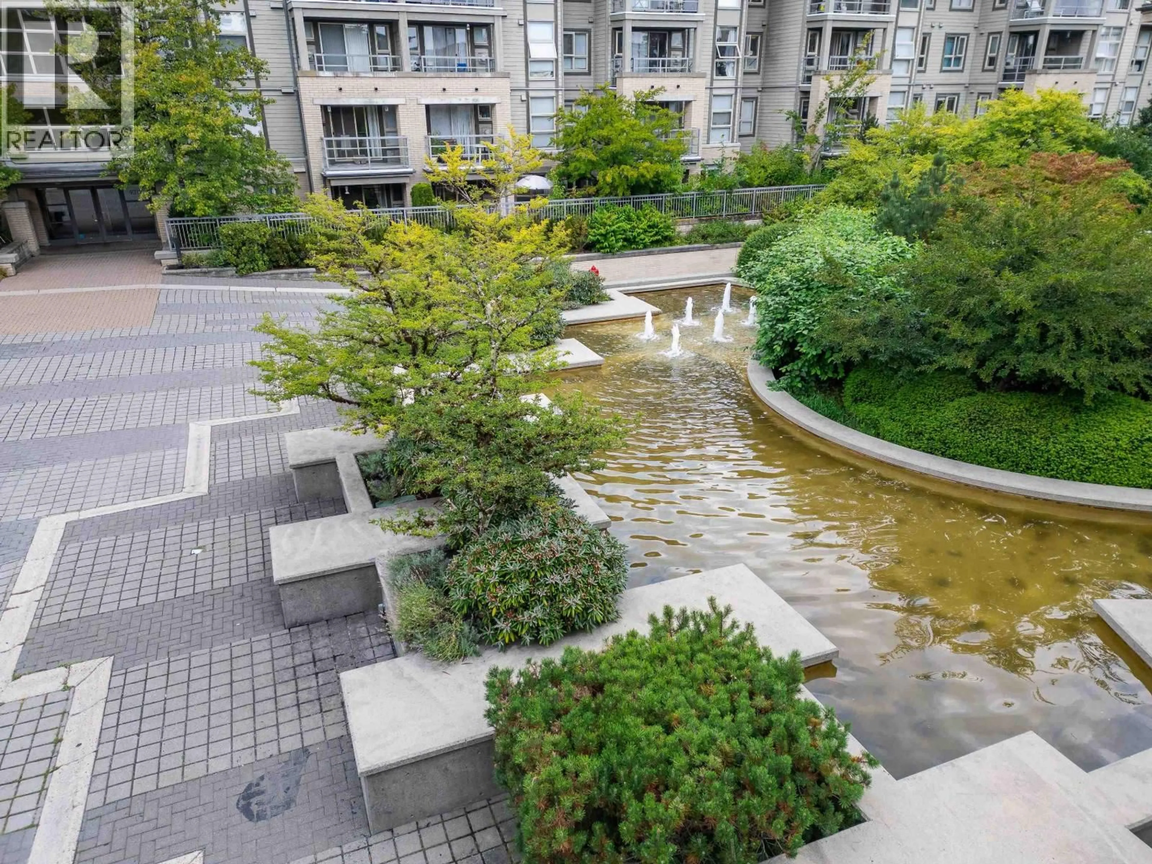 Patio, city buildings view from balcony for 408 - 9319 UNIVERSITY CRESCENT, Burnaby British Columbia V5A4Y5