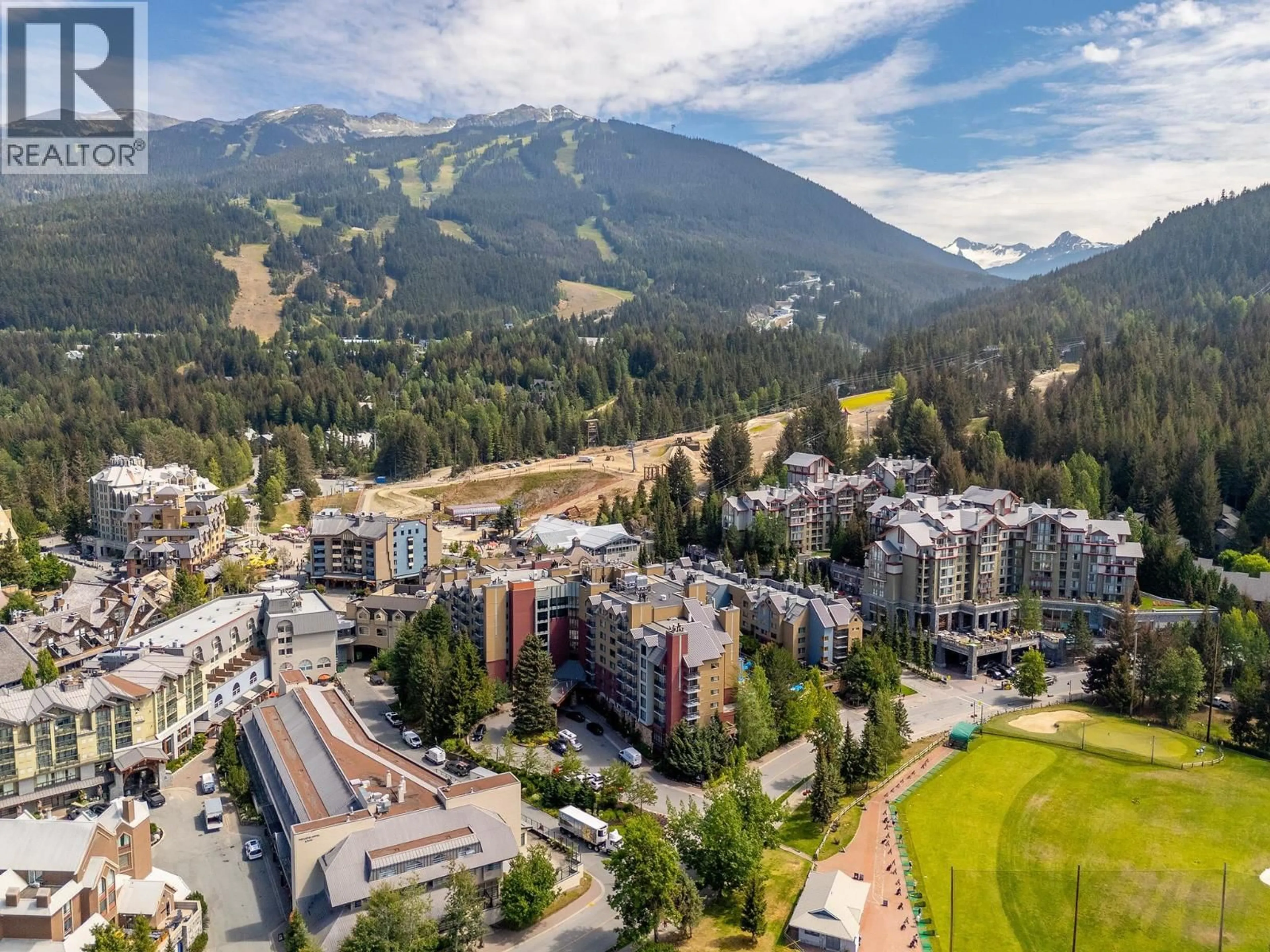 A pic from outside/outdoor area/front of a property/back of a property/a pic from drone, mountain view for 366/368 - 4050 WHISTLER WAY, Whistler British Columbia V8E1H9