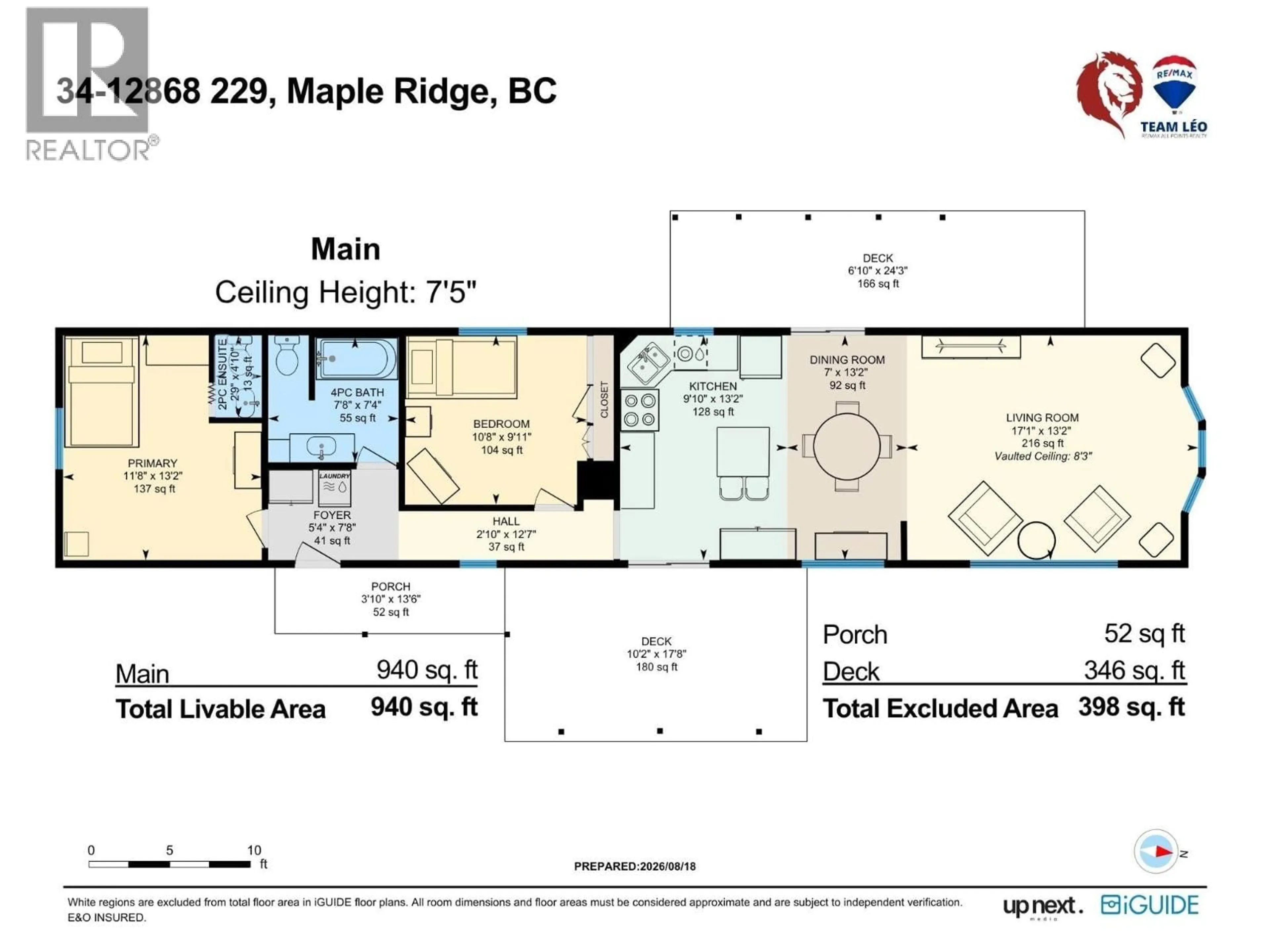 Floor plan for 34 - 12868 229TH STREET, Maple Ridge British Columbia V2X6R1