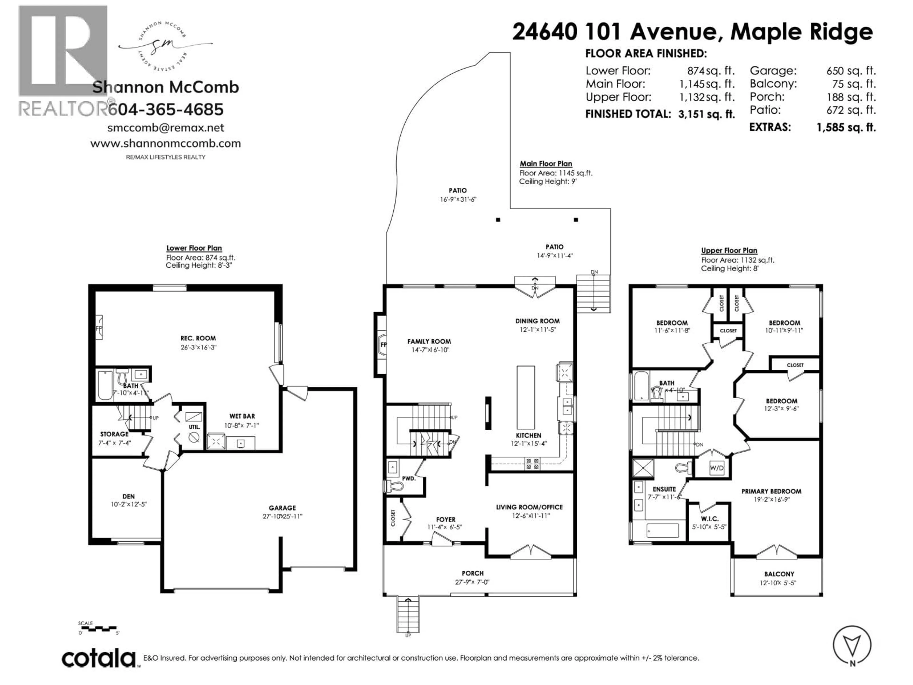 Floor plan for 24640 101 AVENUE, Maple Ridge British Columbia V2W0H1
