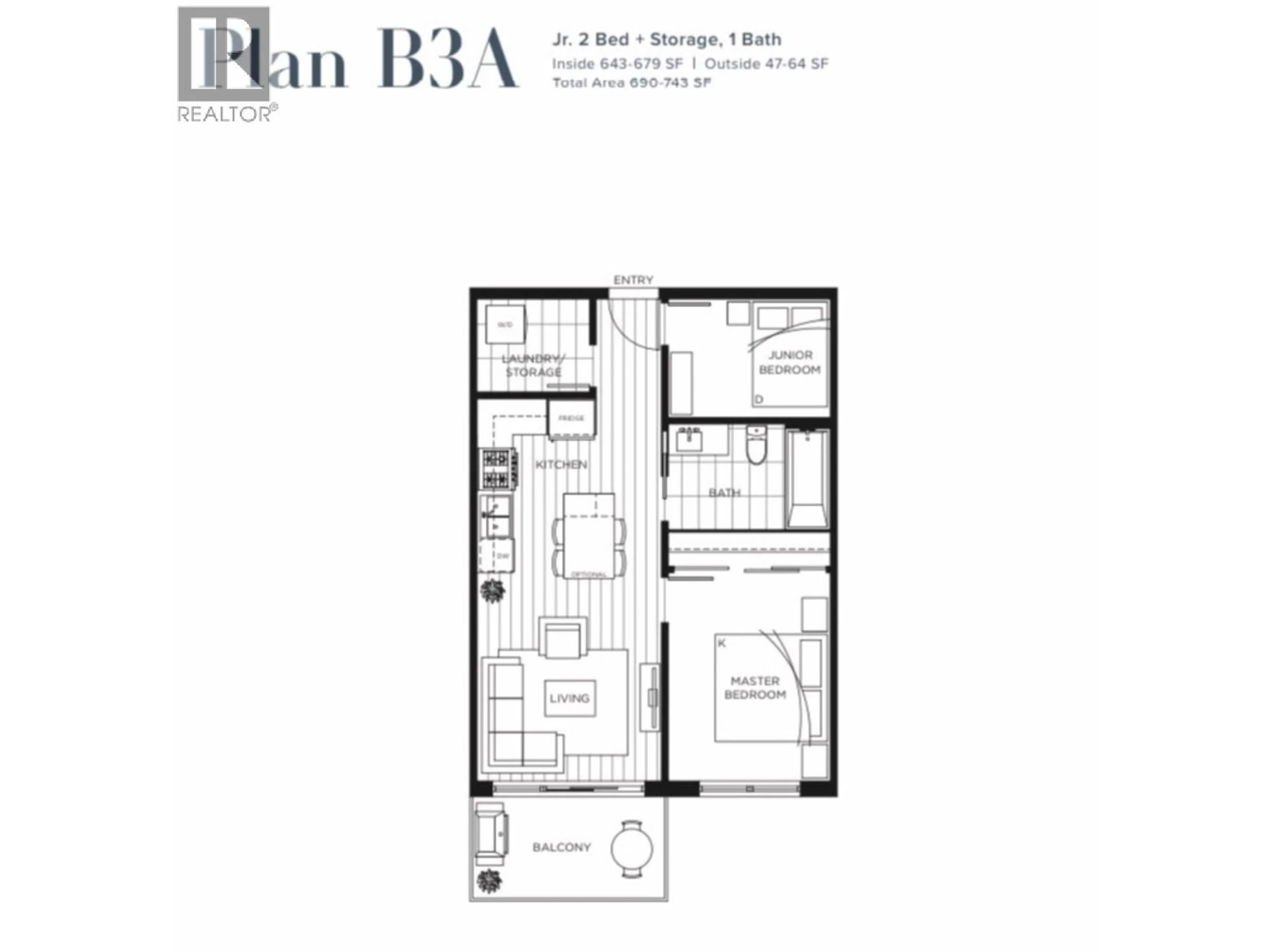 Floor plan for 213 - 2002 ST. GEORGE STREET, Port Moody British Columbia V3H0N4