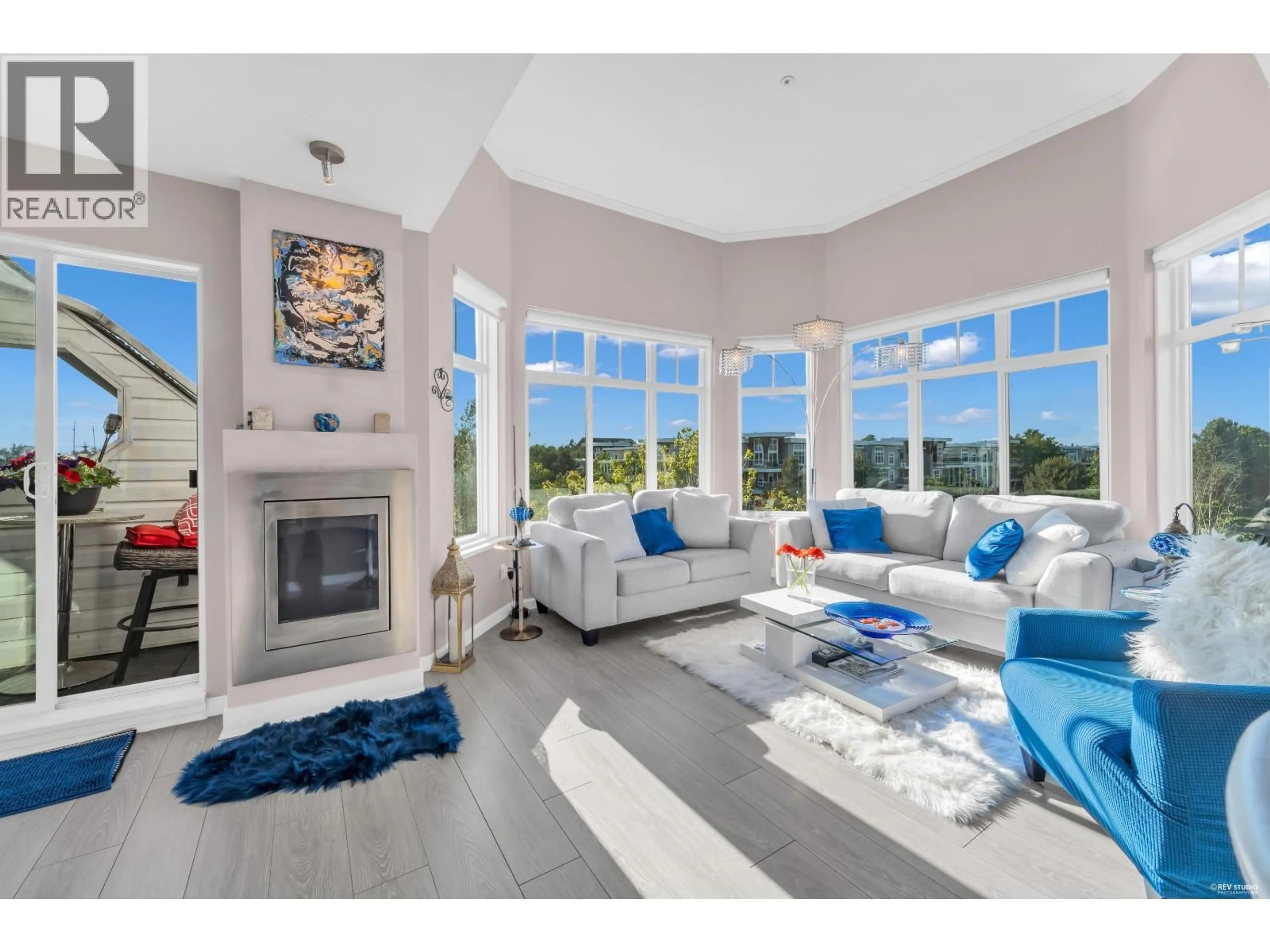 Living room with furniture, unknown for 410 - 12639 NO. 2 ROAD, Richmond British Columbia V7E6N6