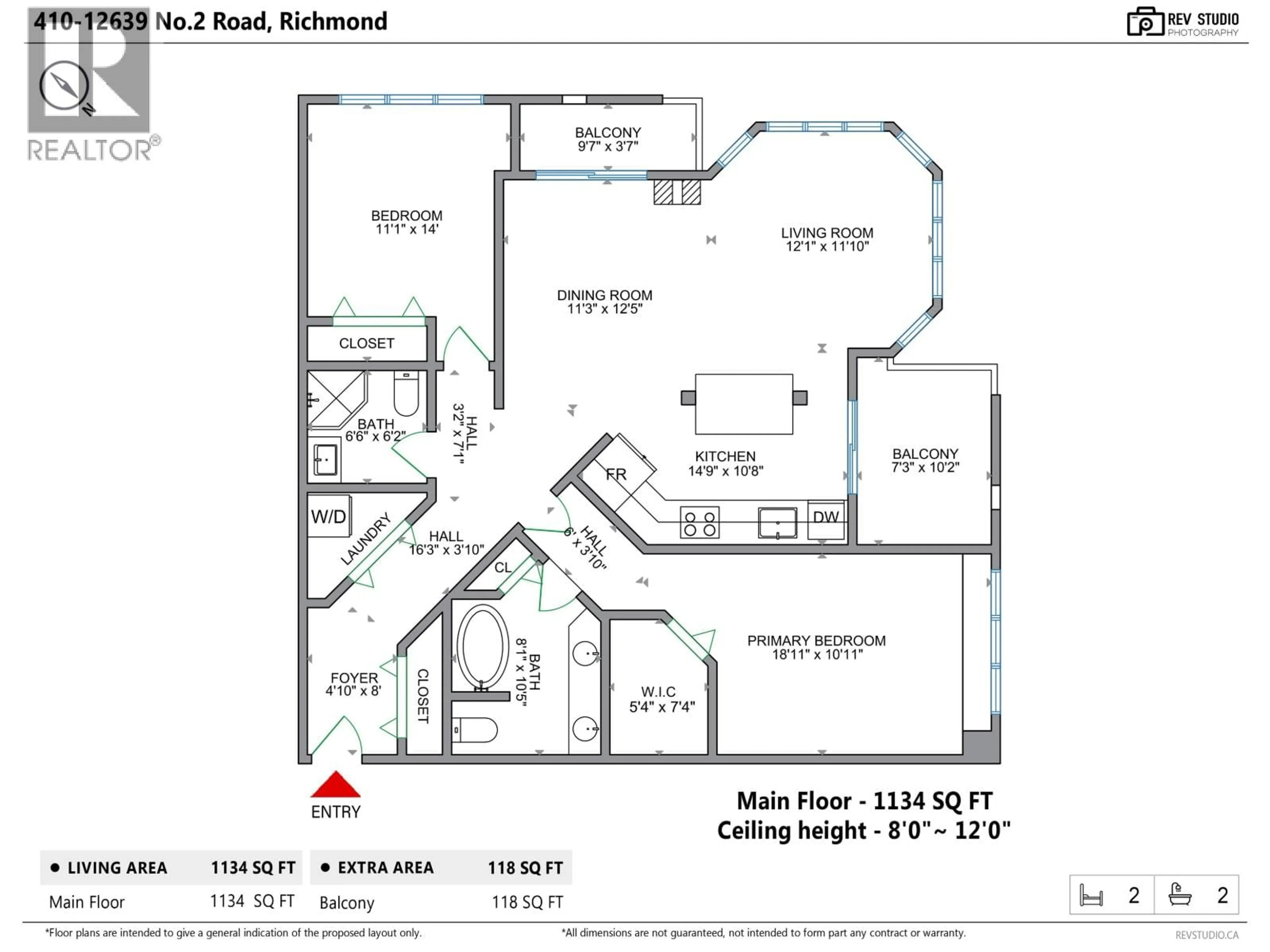 Floor plan for 410 - 12639 NO. 2 ROAD, Richmond British Columbia V7E6N6